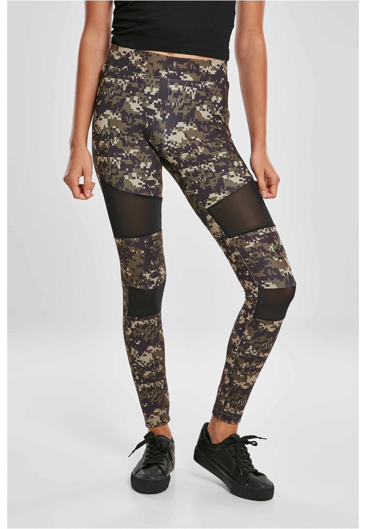 Ladies Camo Tech Mesh Leggings | wood digital camo