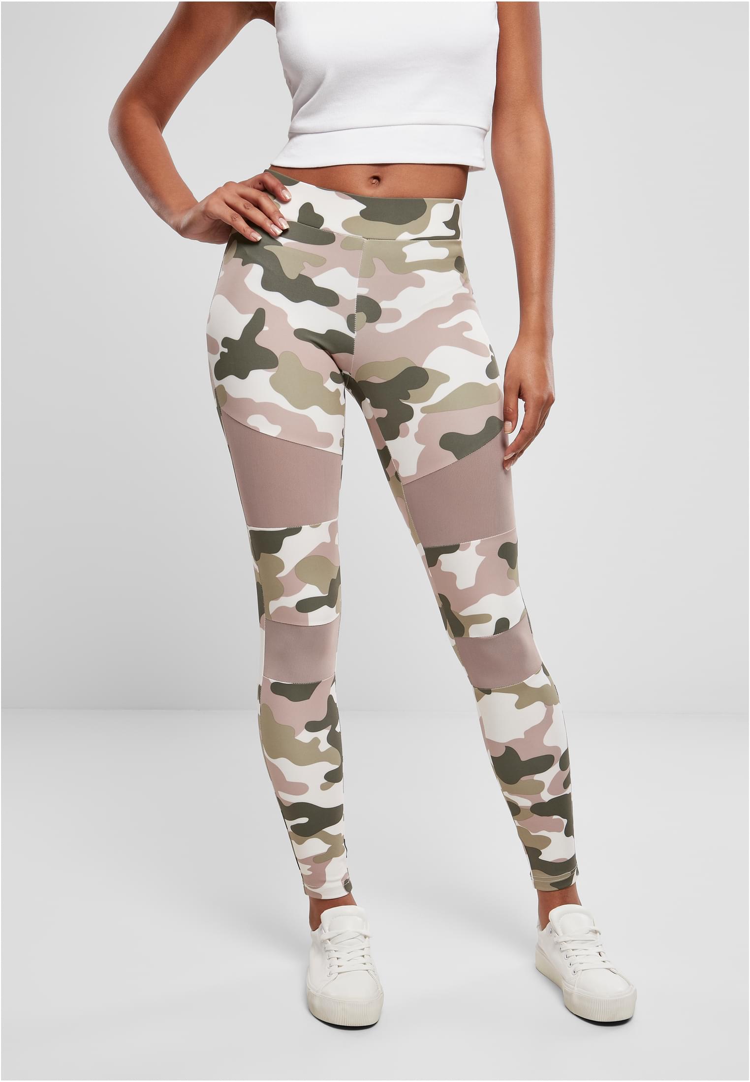 Ladies Camo Tech Mesh Leggings | duskrose camo