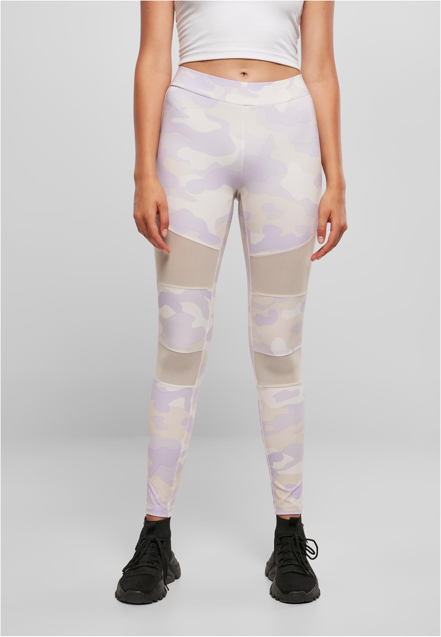 Ladies Camo Tech Mesh Leggings | lilaccamo