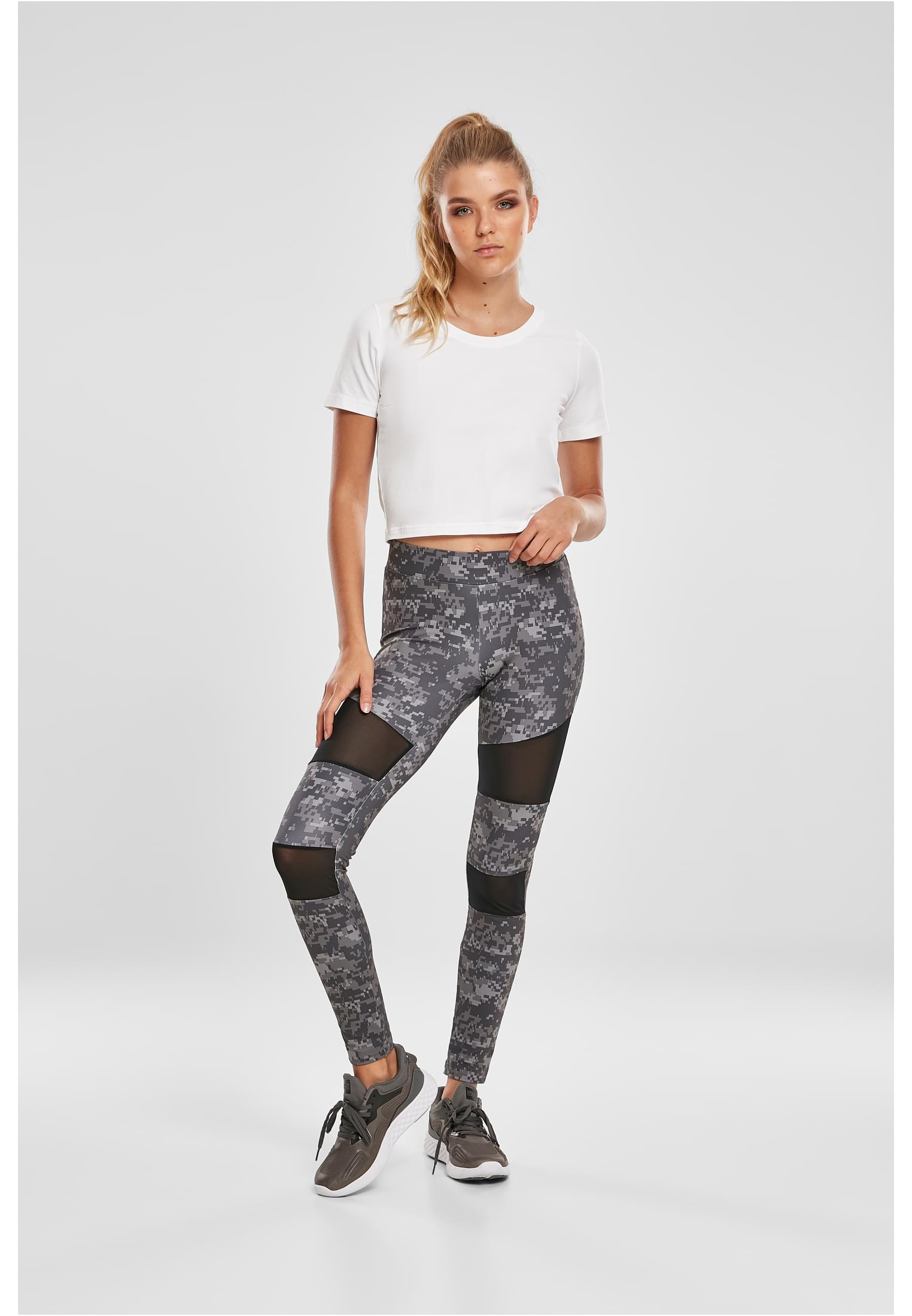 Ladies Camo Tech Mesh Leggings | dark digital camo