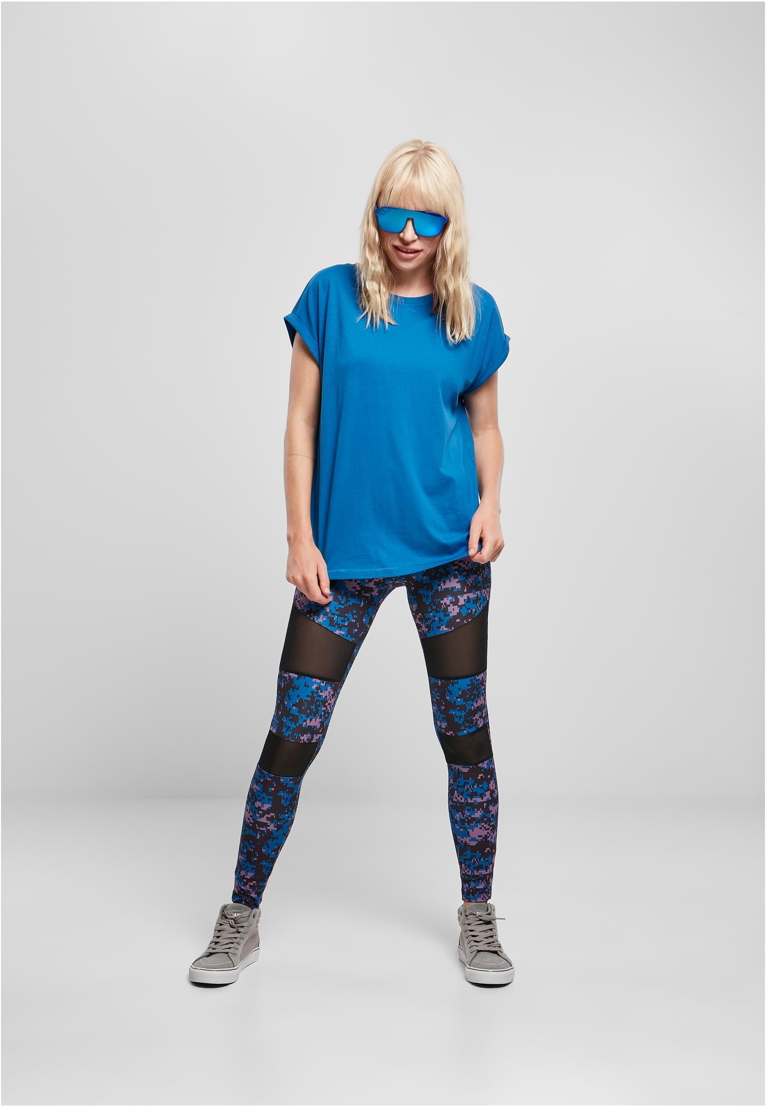 Ladies Camo Tech Mesh Leggings | digital duskviolet camo