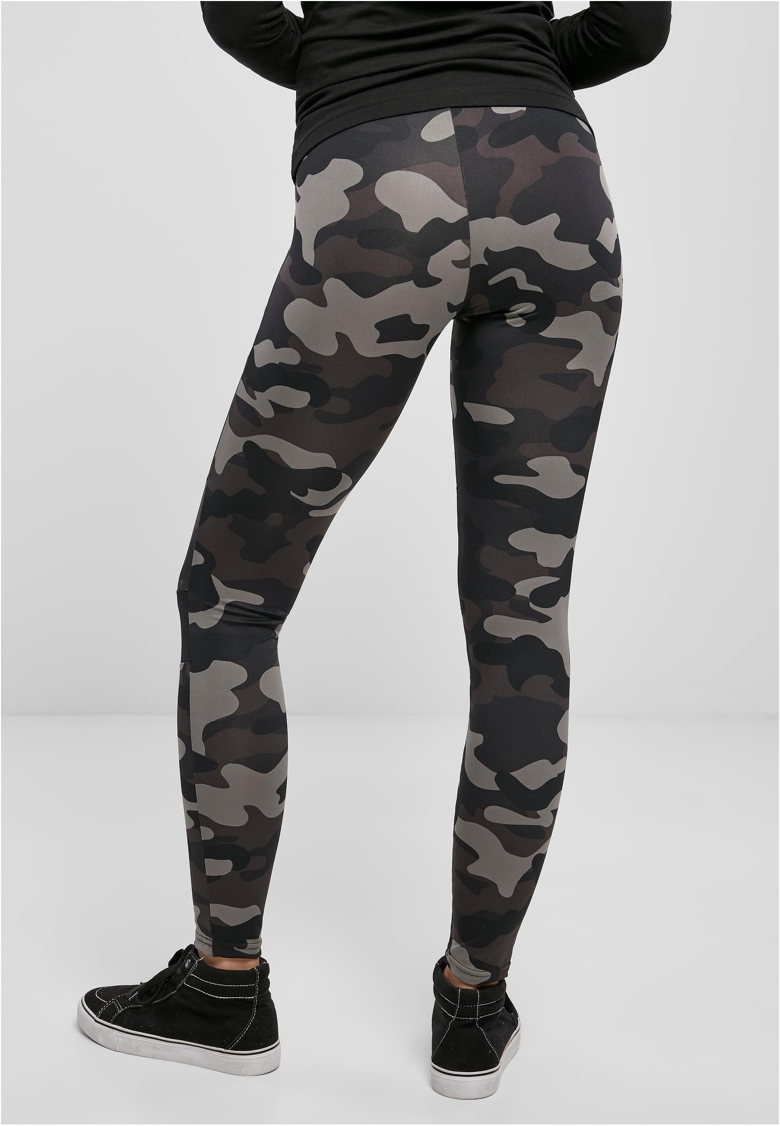 Ladies Camo Tech Mesh Leggings | darkcamo/blk