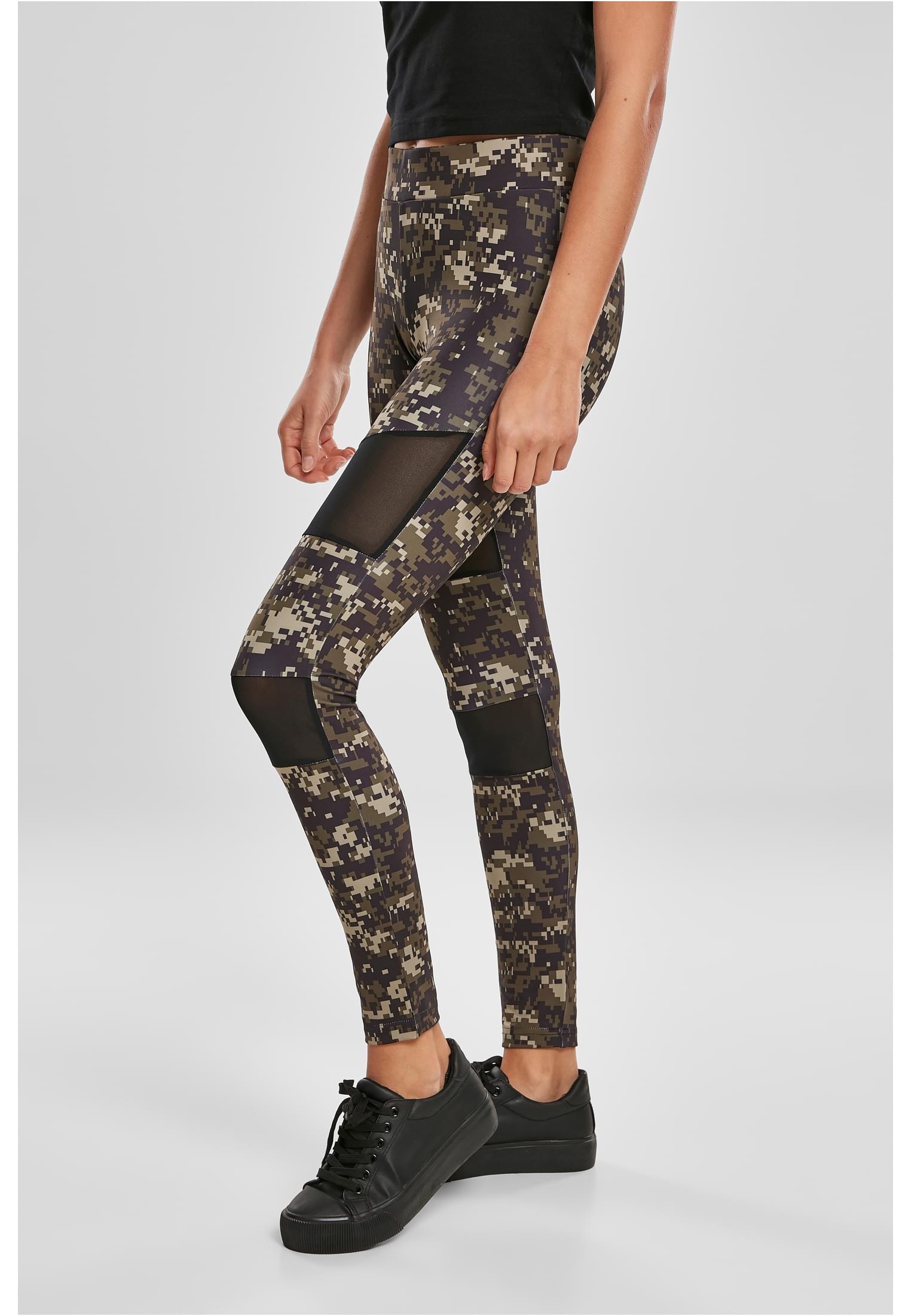 Ladies Camo Tech Mesh Leggings | wood digital camo