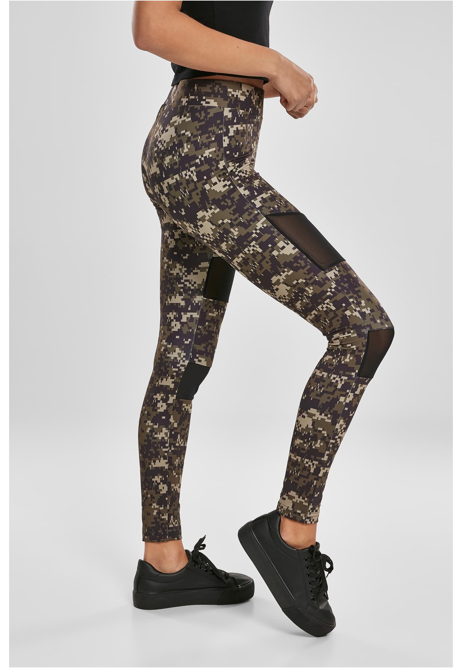 Ladies Camo Tech Mesh Leggings | wood digital camo