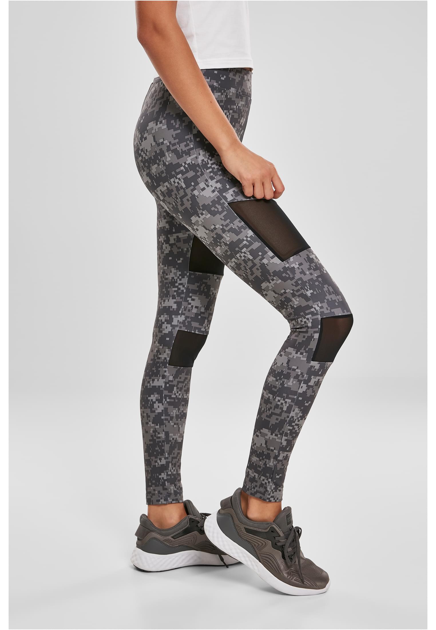 Ladies Camo Tech Mesh Leggings | dark digital camo