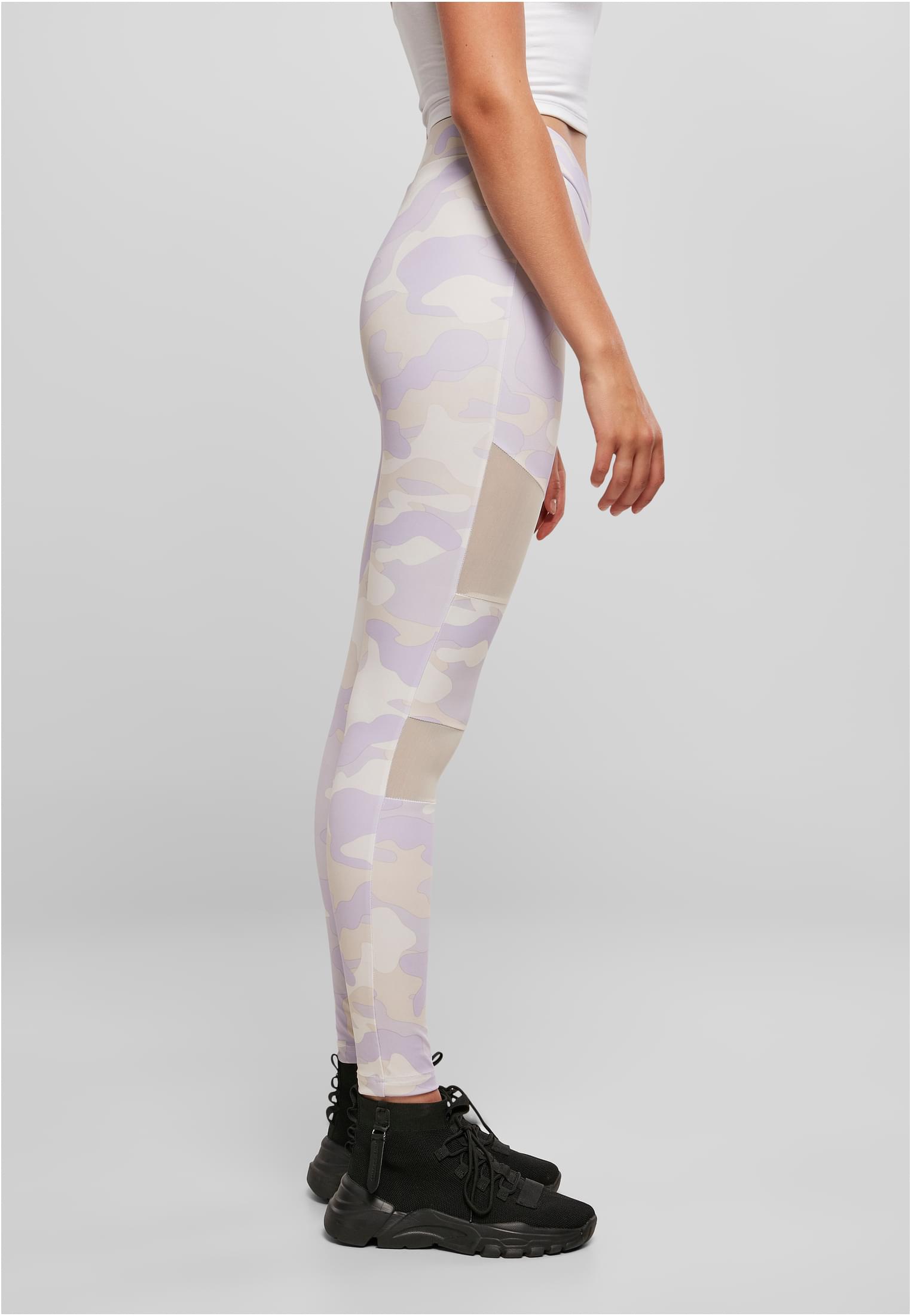 Ladies Camo Tech Mesh Leggings | lilaccamo