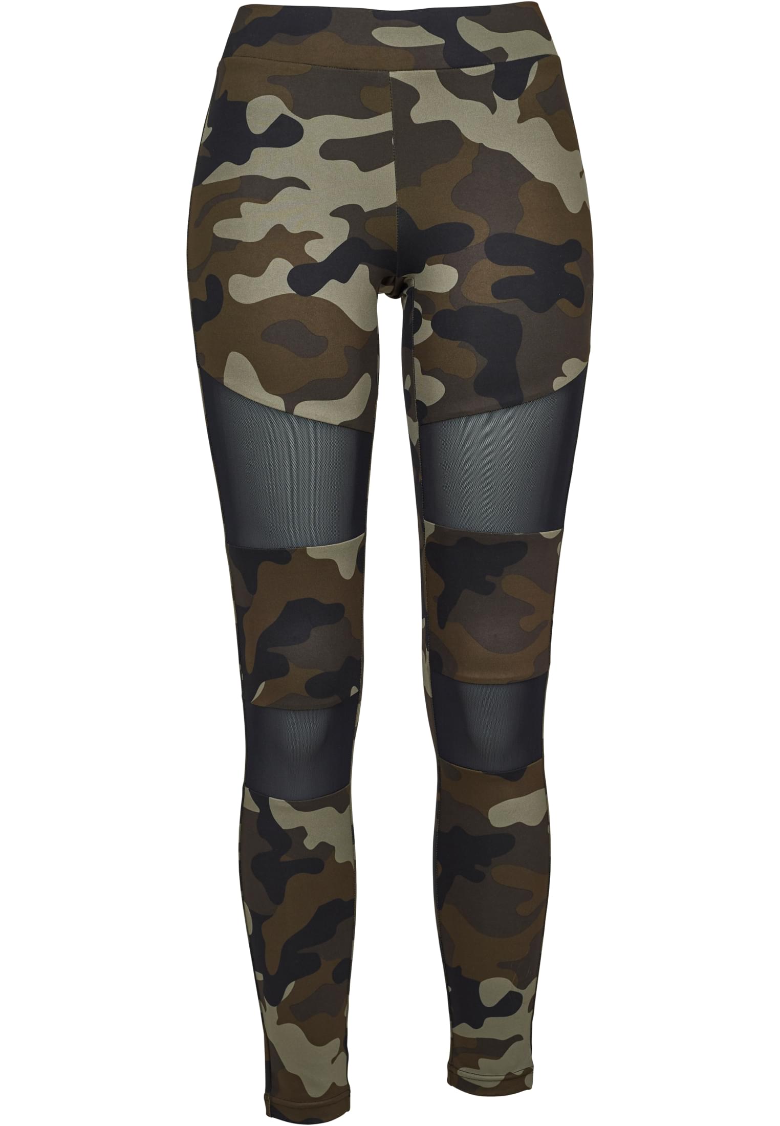 Ladies Camo Tech Mesh Leggings | woodcamo/blk