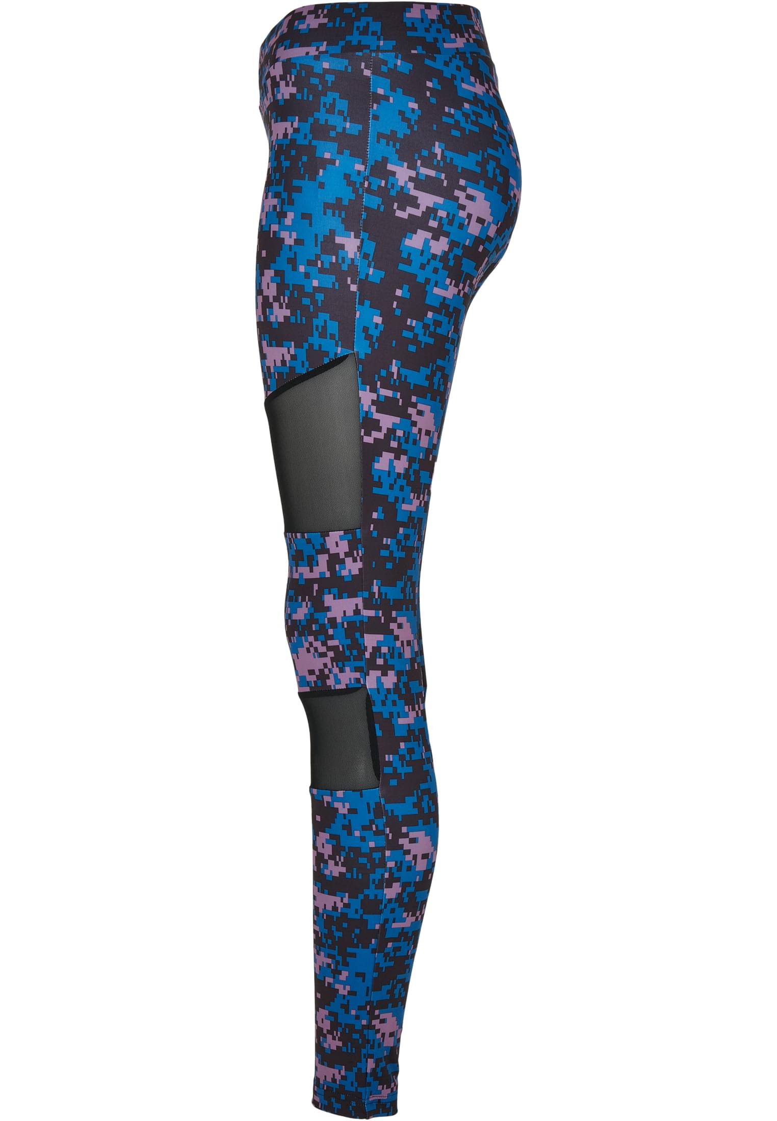 Ladies Camo Tech Mesh Leggings | digital duskviolet camo