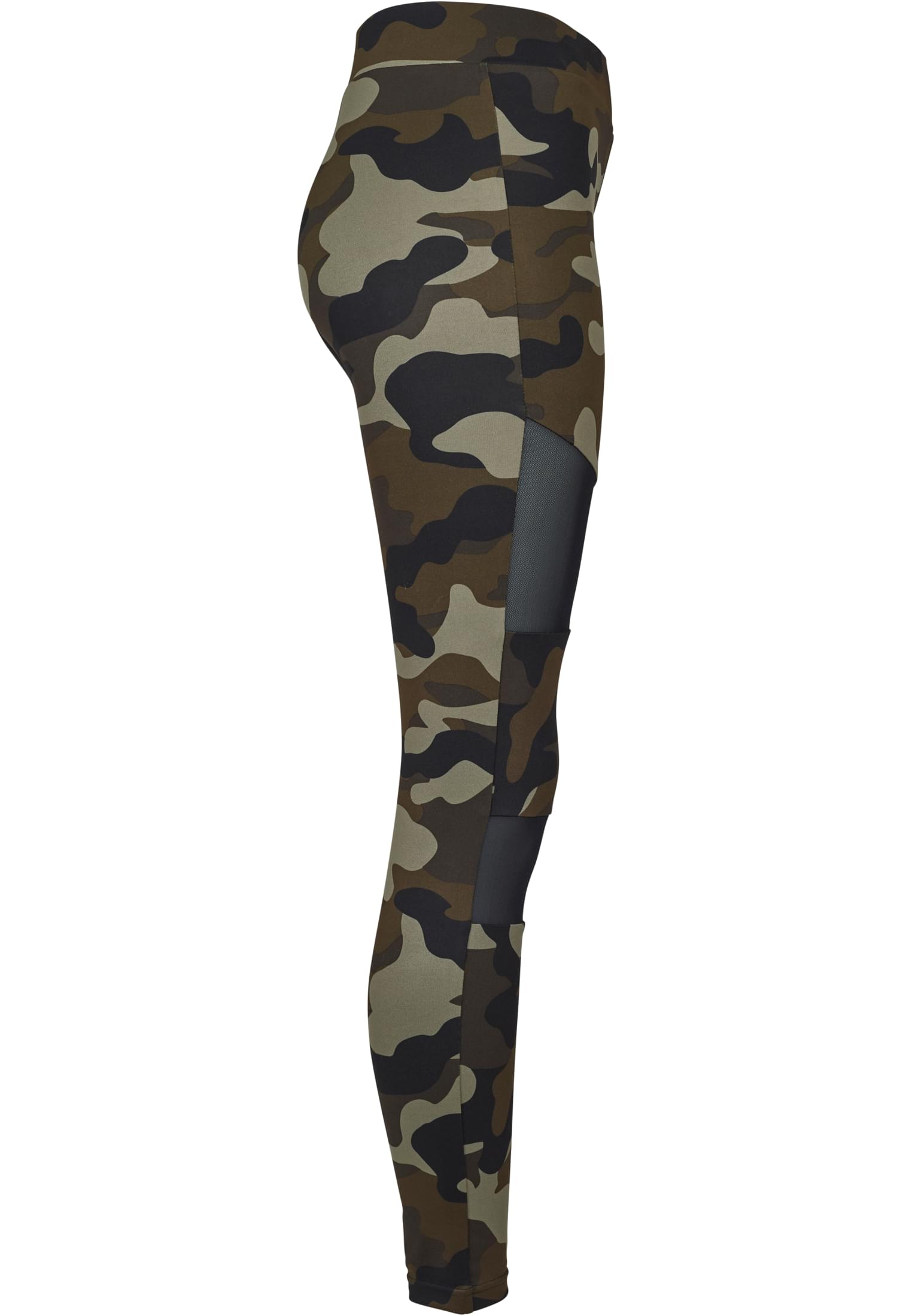 Ladies Camo Tech Mesh Leggings | woodcamo/blk