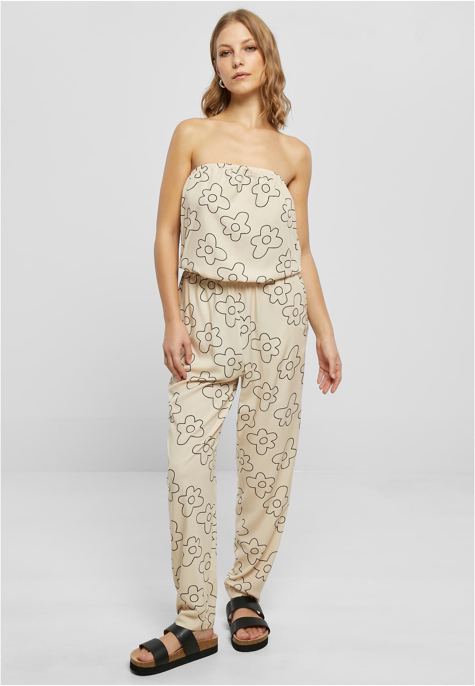 Ladies Viscose Bandeau Jumpsuit | softseagrassflower