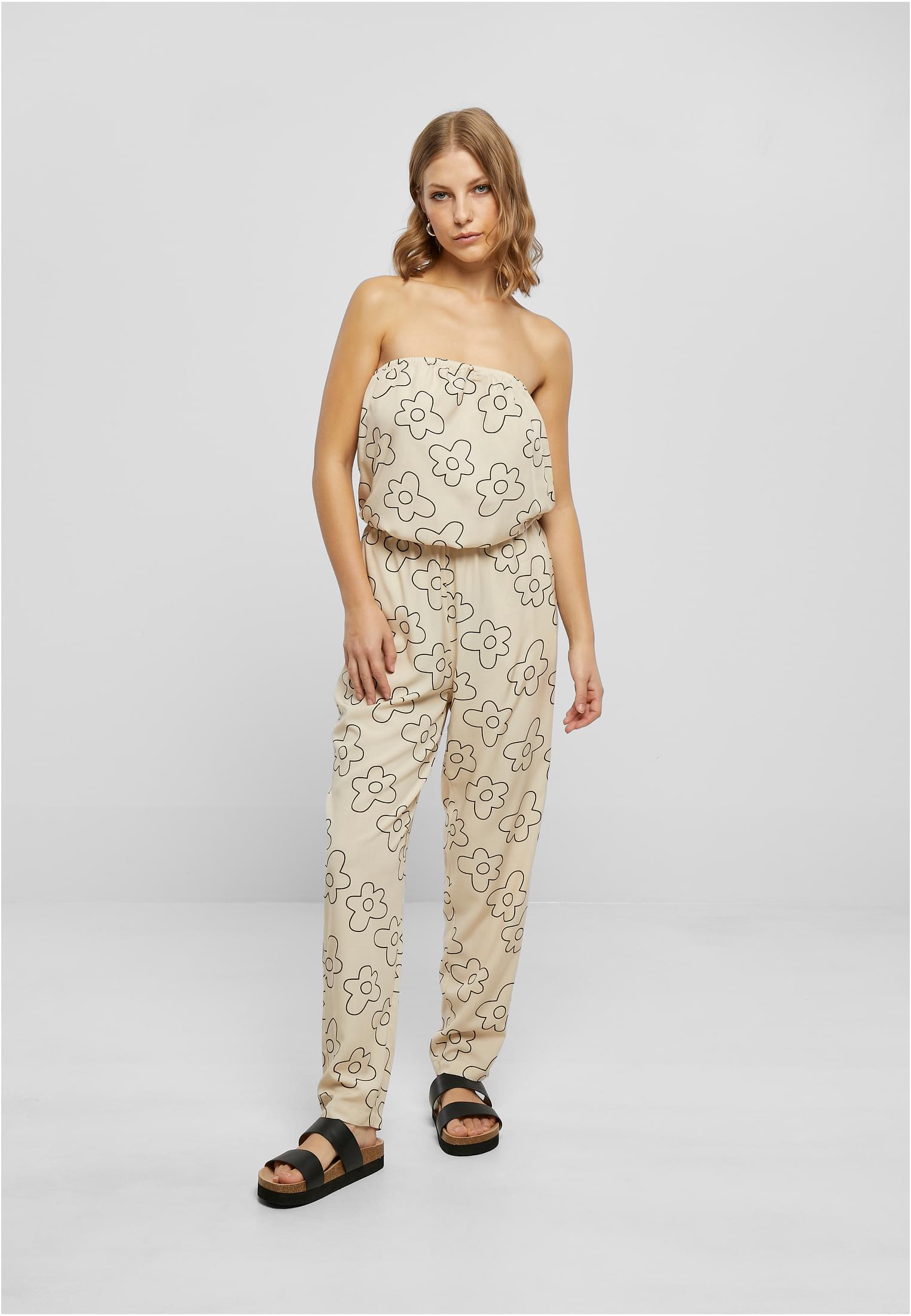 Ladies Viscose Bandeau Jumpsuit | softseagrassflower