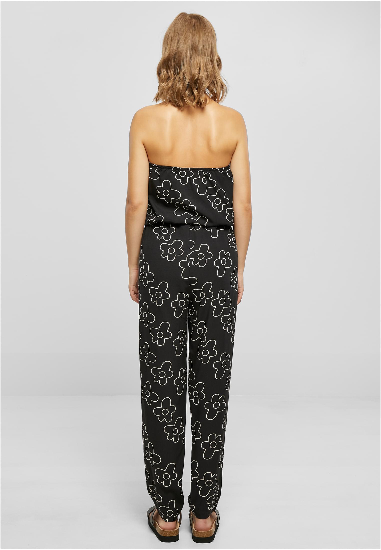 Ladies Viscose Bandeau Jumpsuit | blackflower