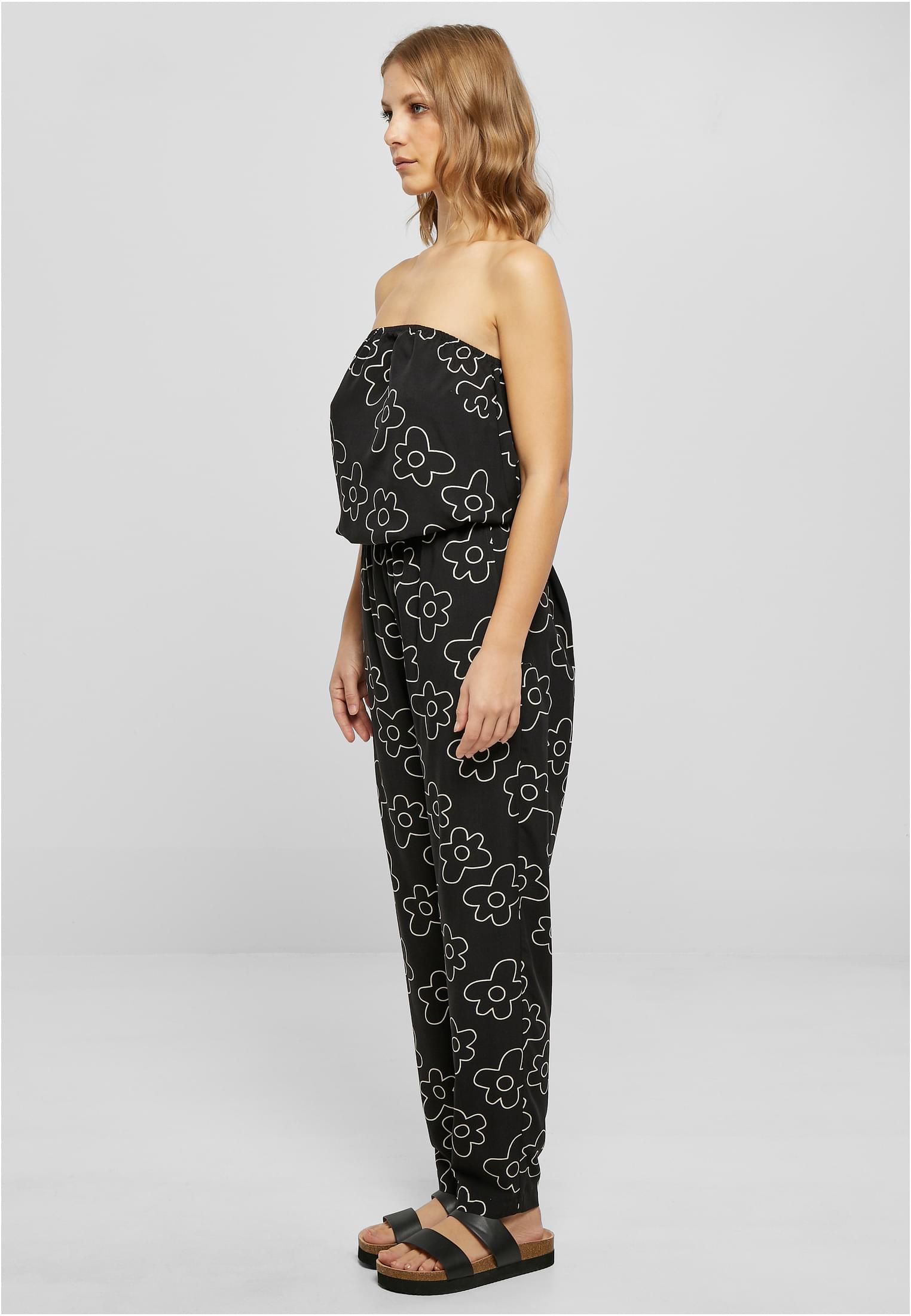 Ladies Viscose Bandeau Jumpsuit | blackflower