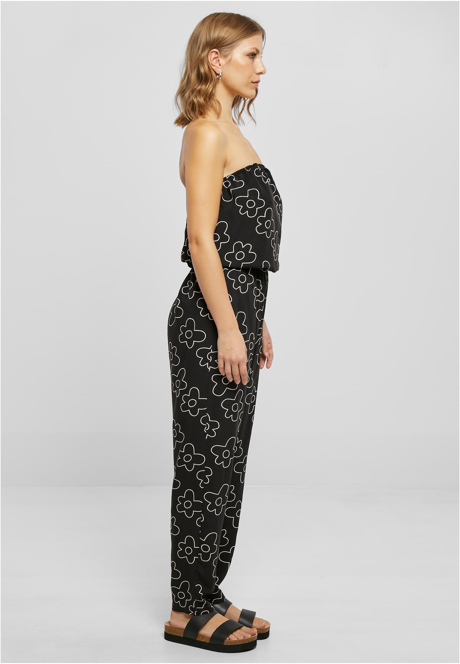 Ladies Viscose Bandeau Jumpsuit | blackflower