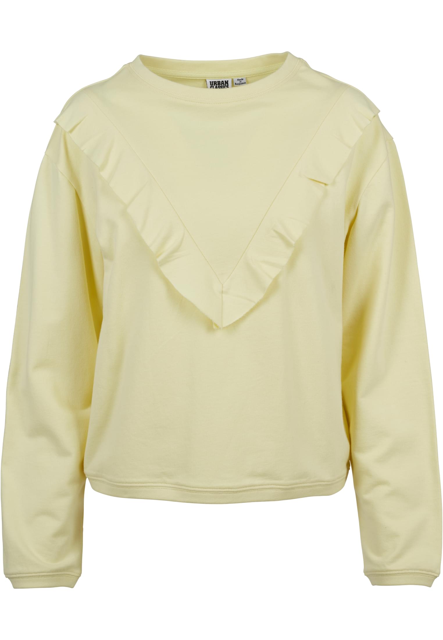 Ladies Terry Volant Crew | powderyellow