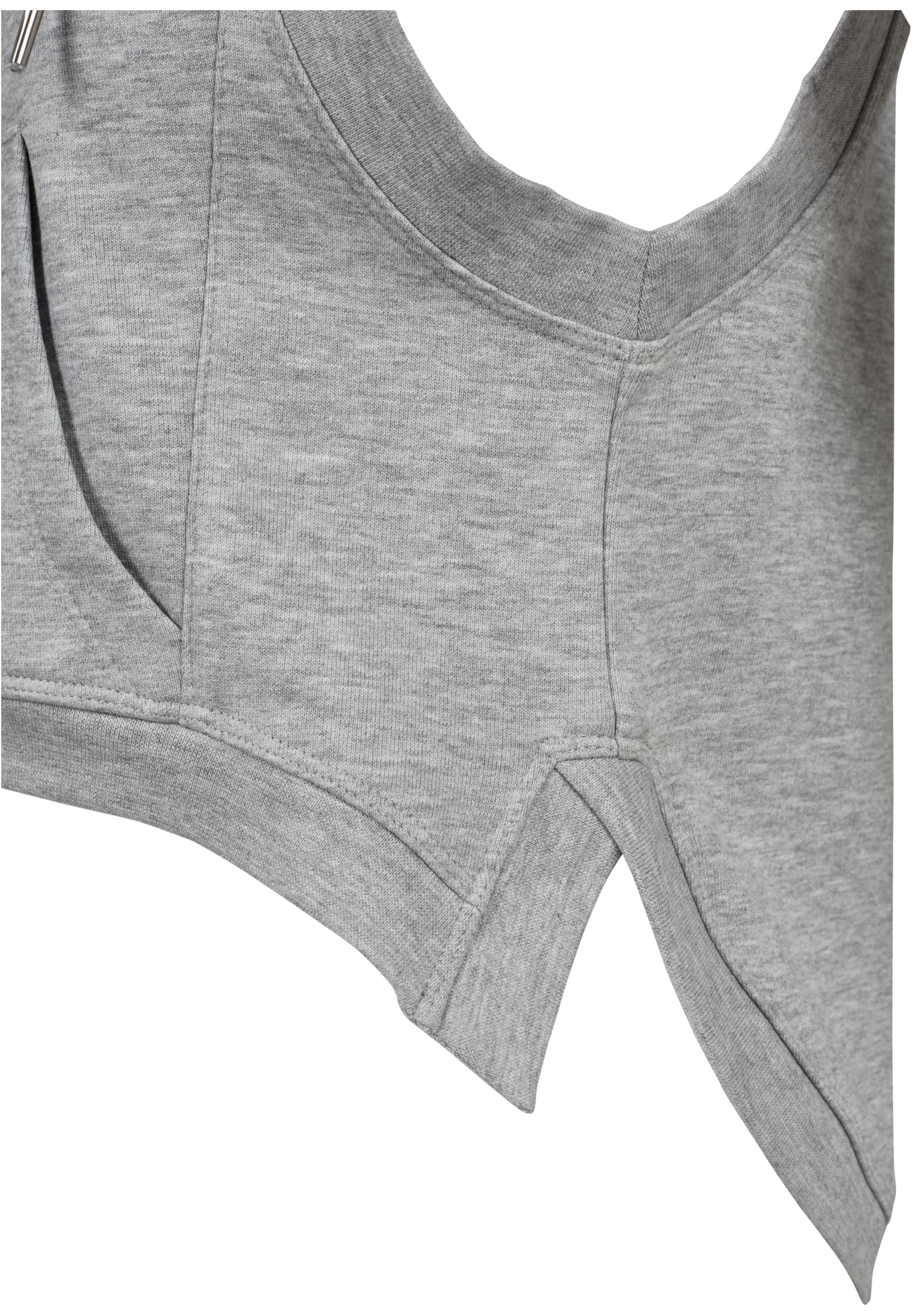 Ladies Hooded Terry Tank | grey