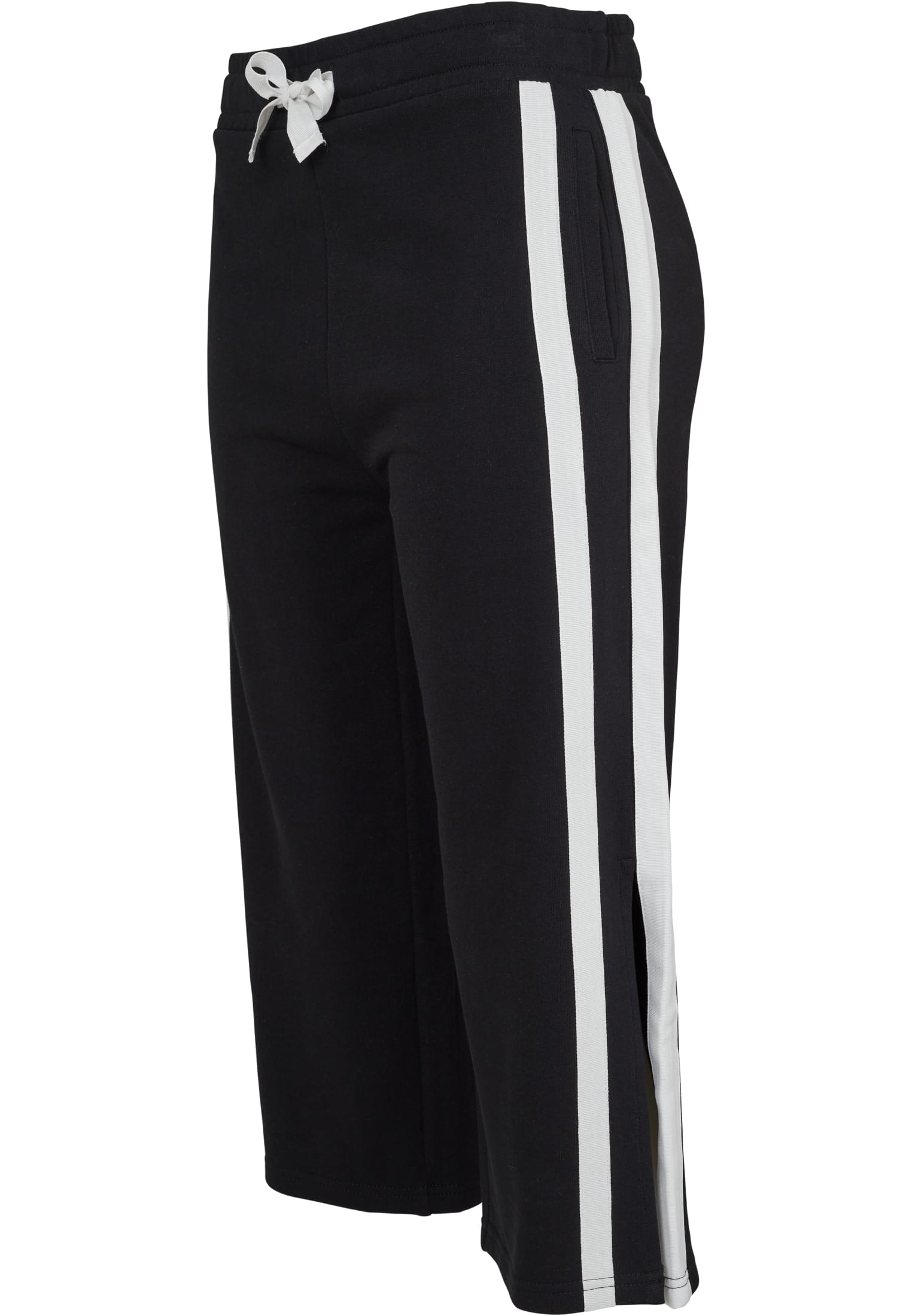 Ladies Taped Terry Culotte | black/white