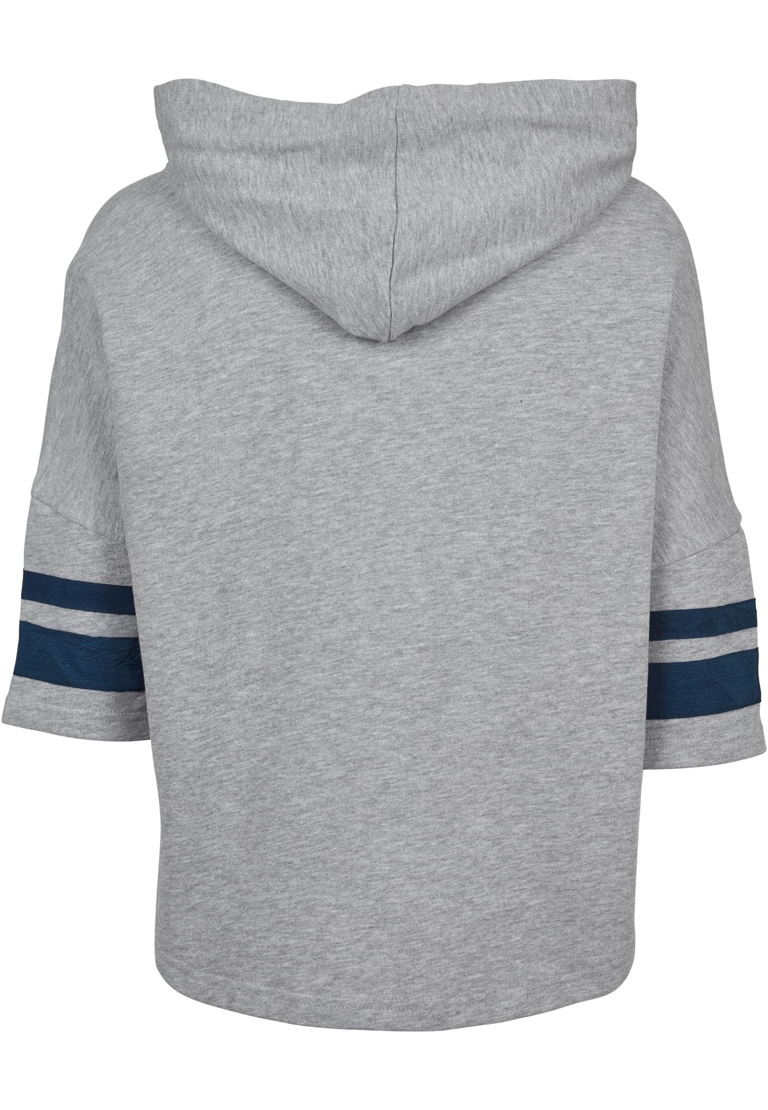 Ladies Taped Short Sleeve Hoody | grey/navy