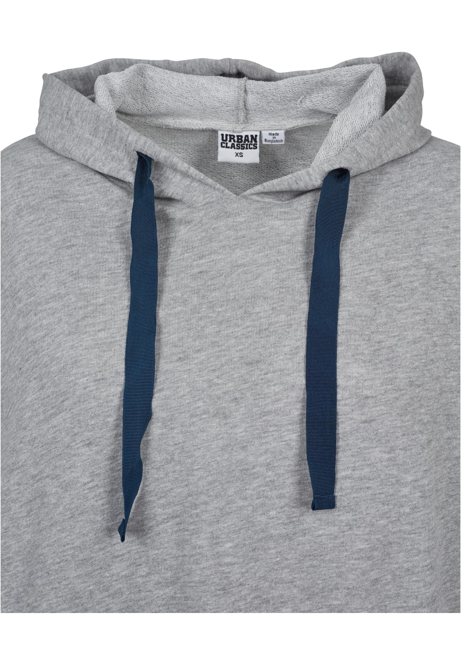 Ladies Taped Short Sleeve Hoody | grey/navy