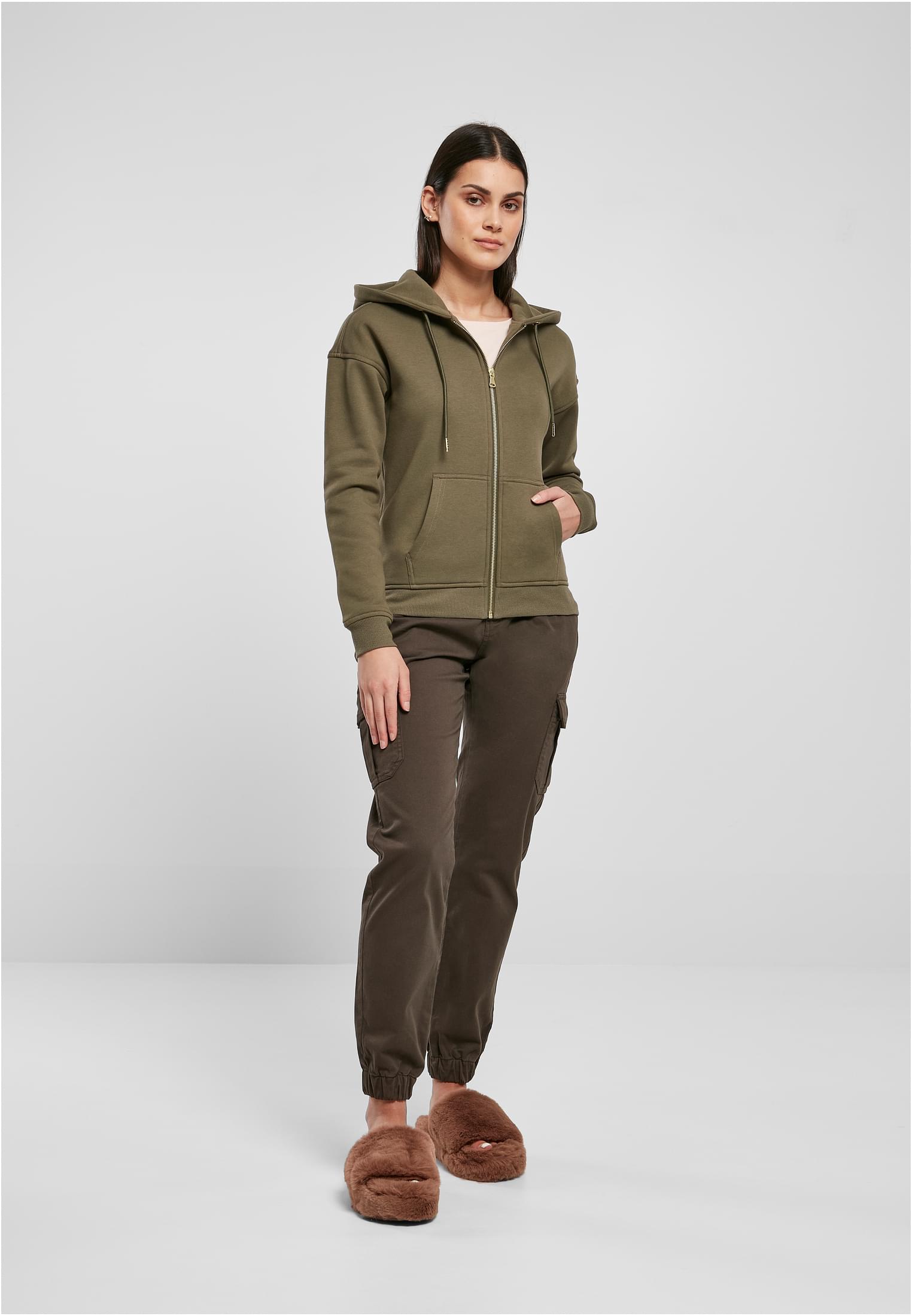 Ladies Classic Zip Hoody | olive