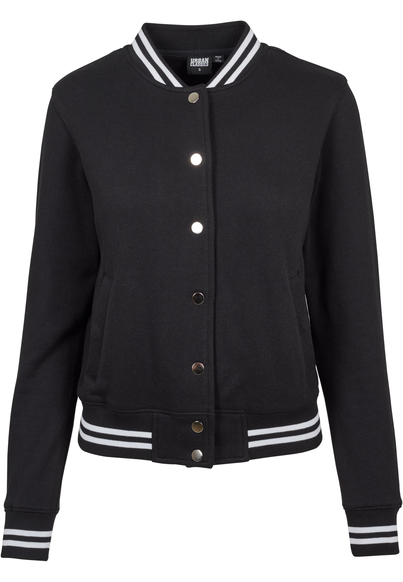 Ladies College Sweat Jacket | blk/blk