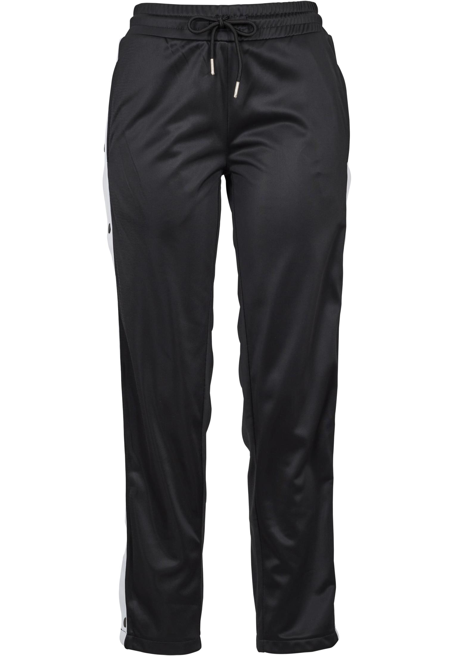 Ladies Button Up Track Pants | blk/wht/blk