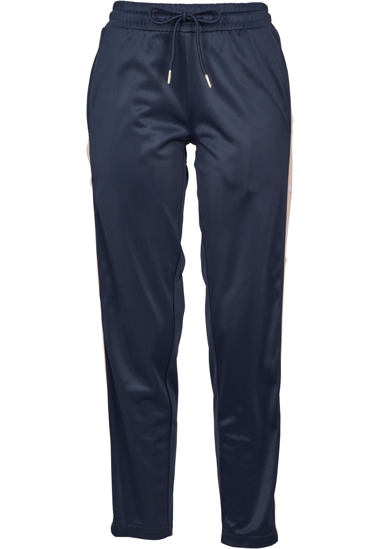 Ladies Button Up Track Pants | navy/lightrose/white