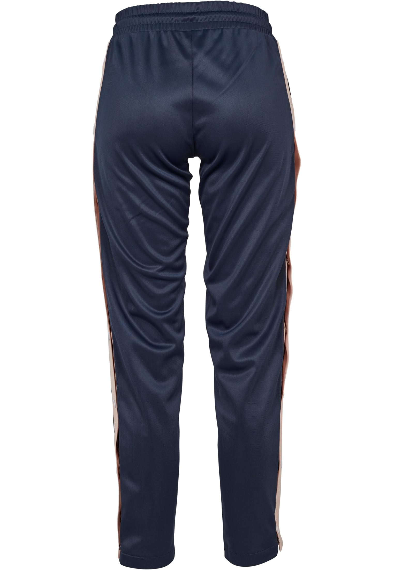 Ladies Button Up Track Pants | navy/lightrose/white