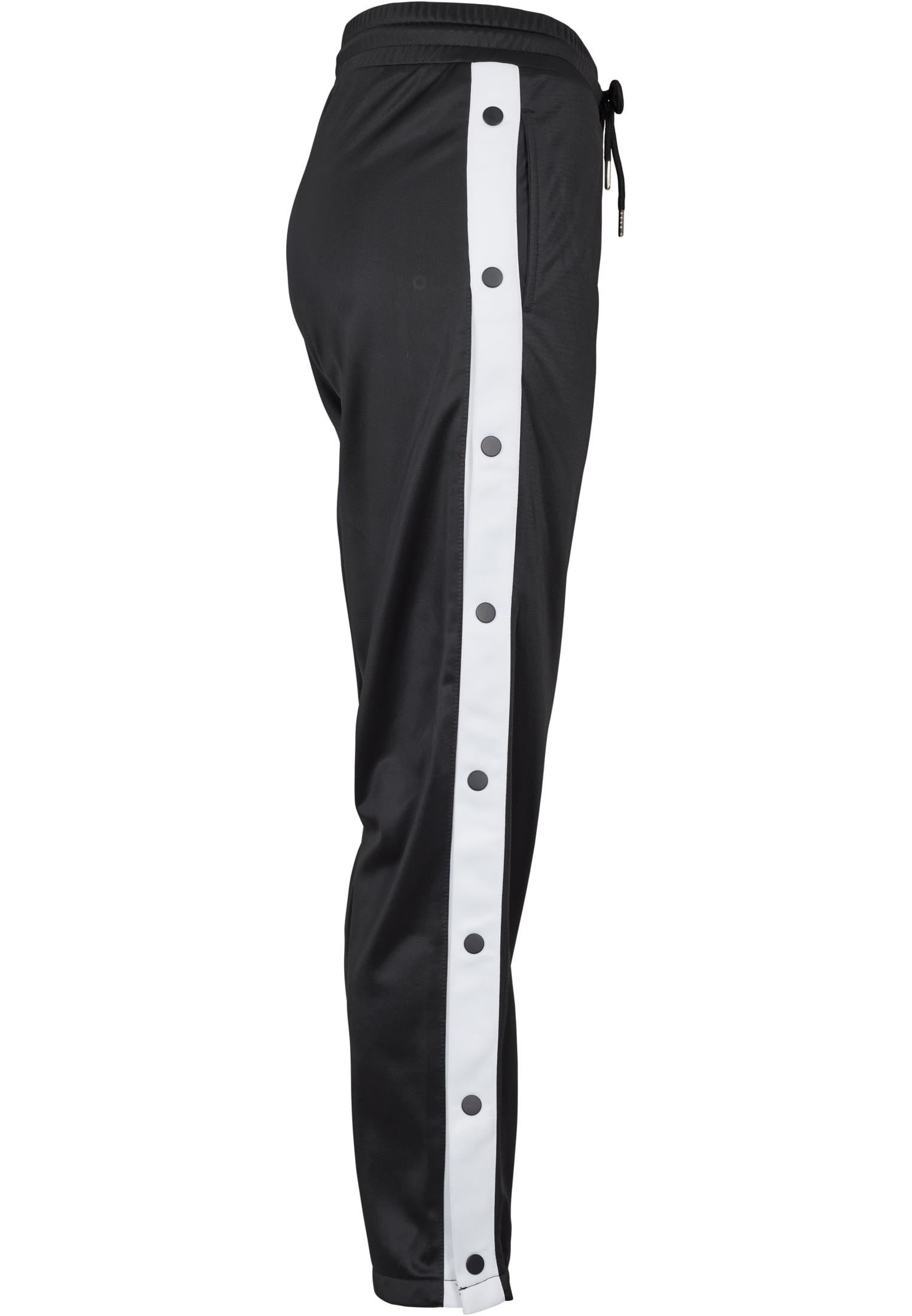 Ladies Button Up Track Pants | blk/wht/blk