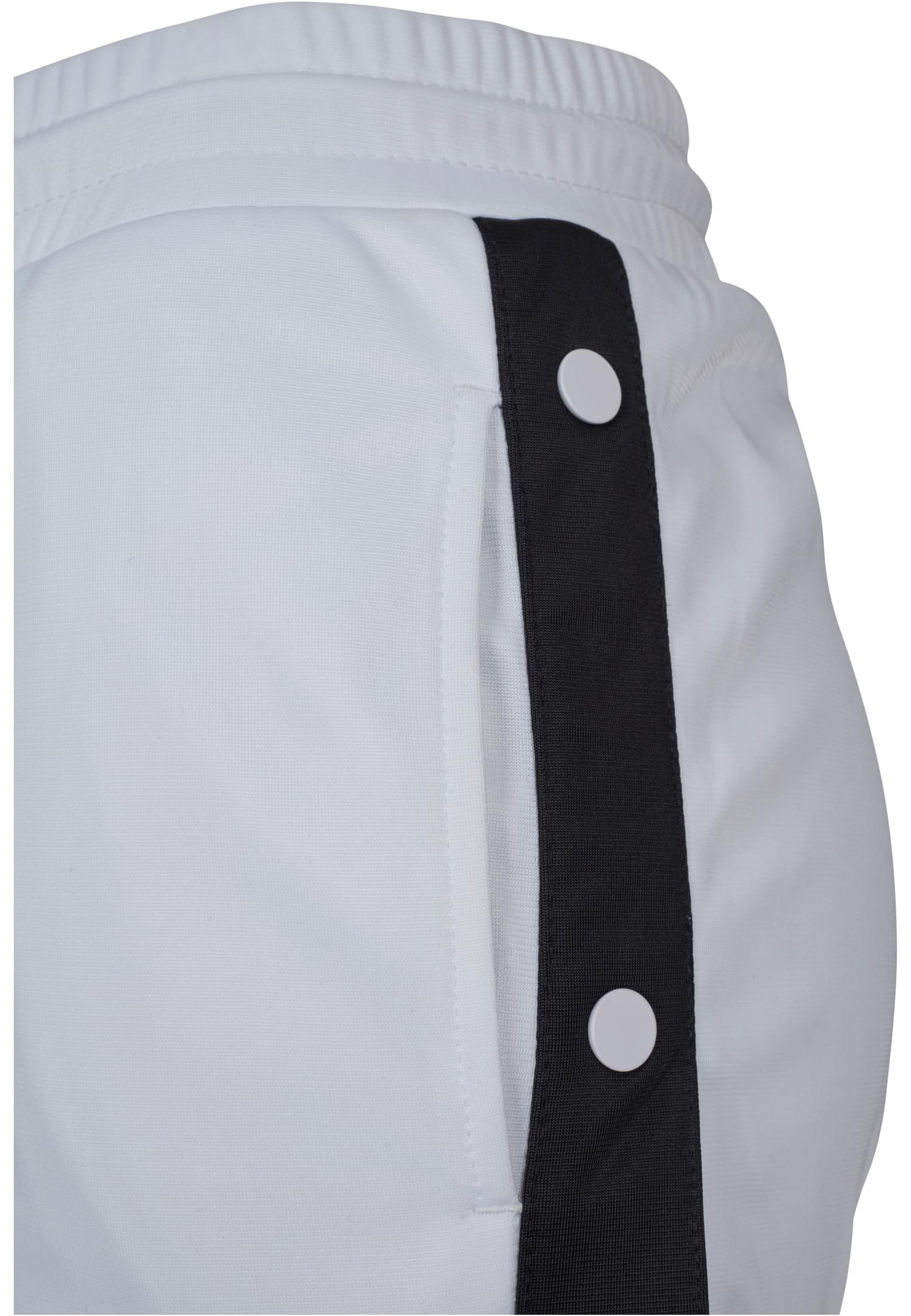 Ladies Button Up Track Pants | wht/blk/wht