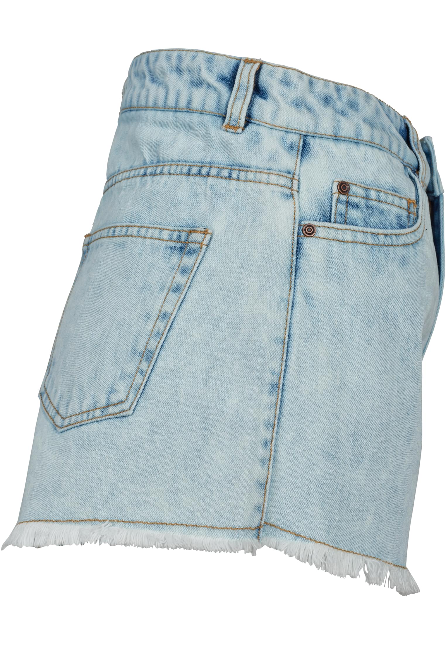 Ladies Denim Hotpants | blue bleached