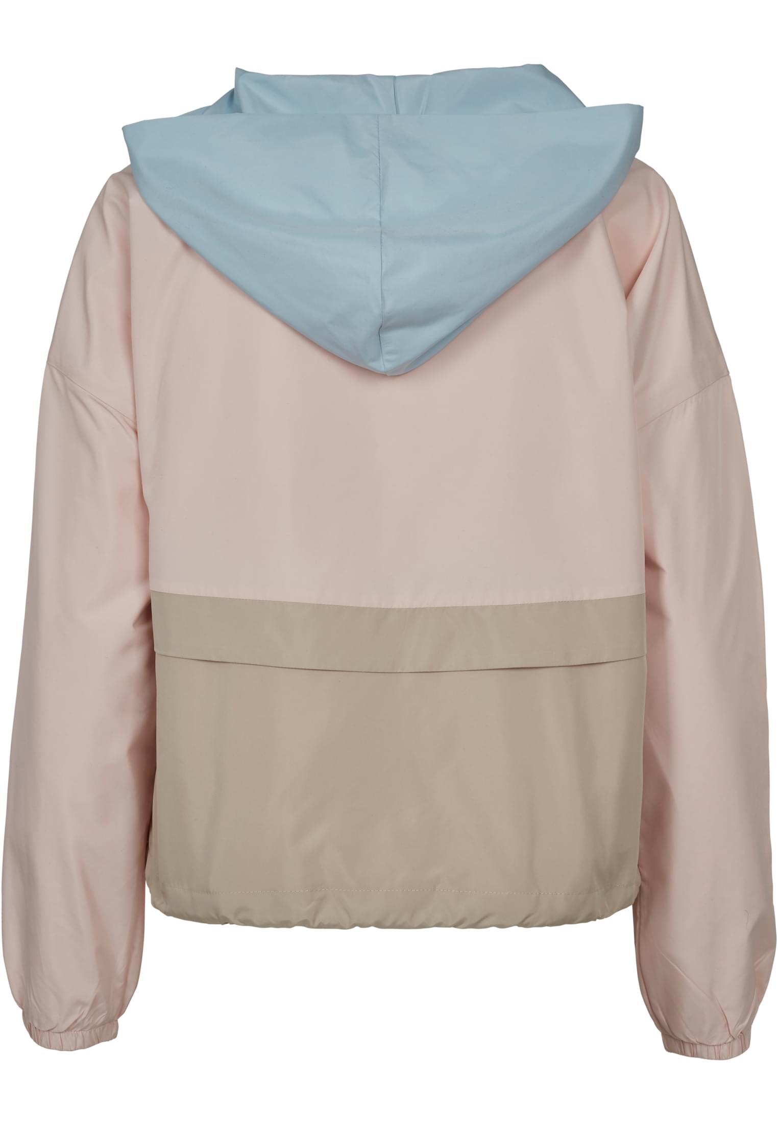 Ladies 3-Tone Oversize Windbreaker | lightpink/babyblue/sand