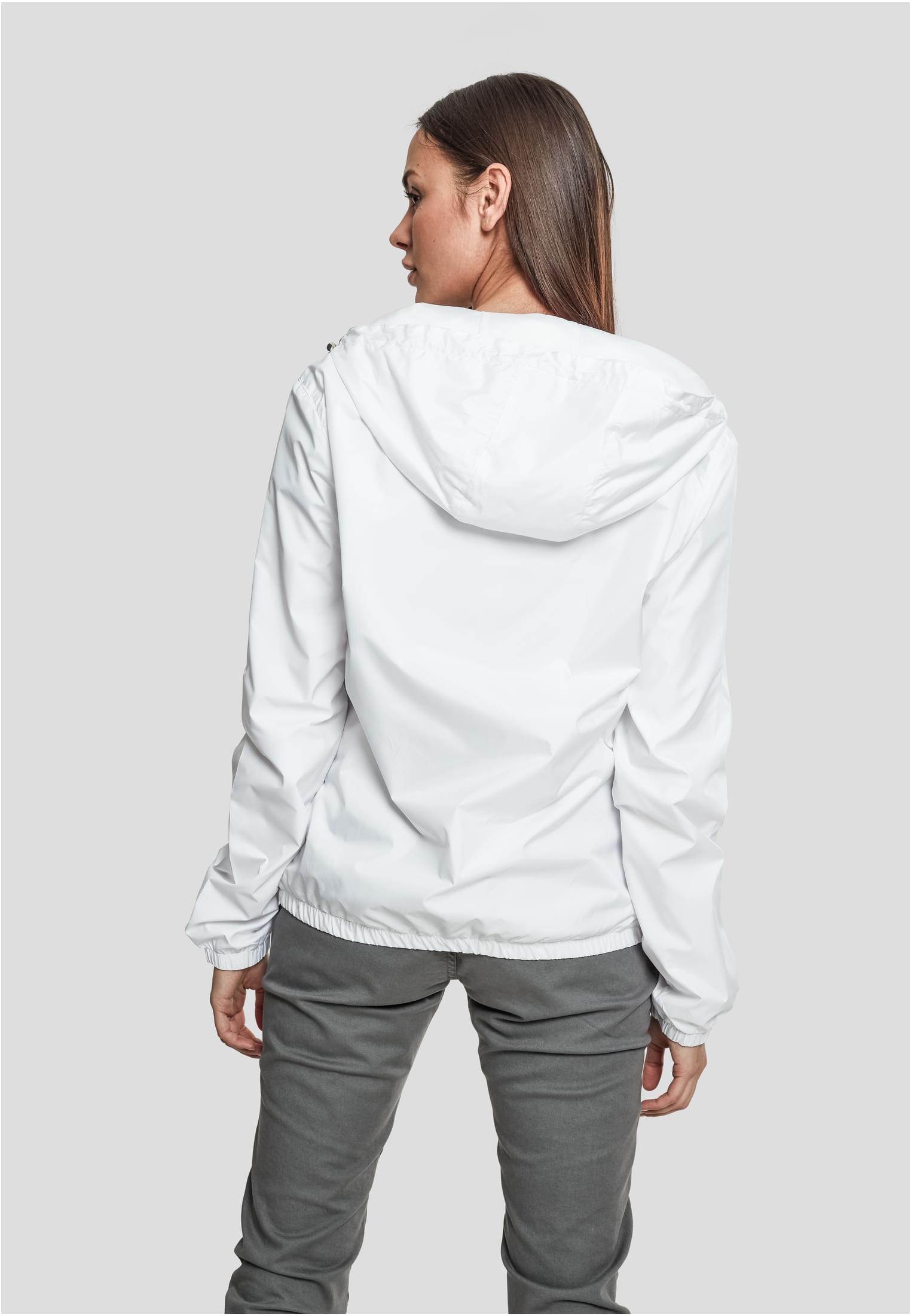 Ladies Basic Pull Over Jacket | white