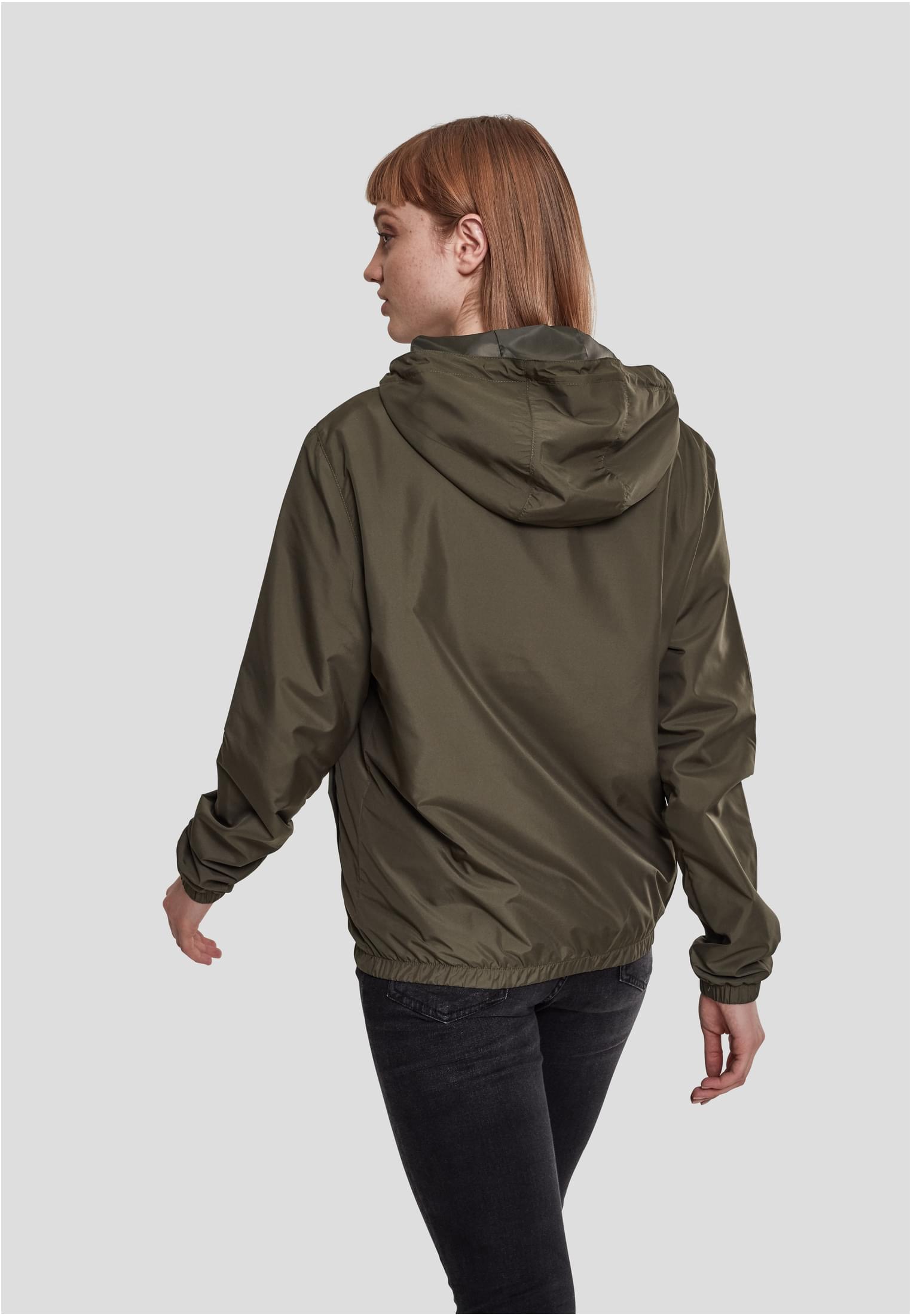 Ladies Basic Pull Over Jacket | dark olive