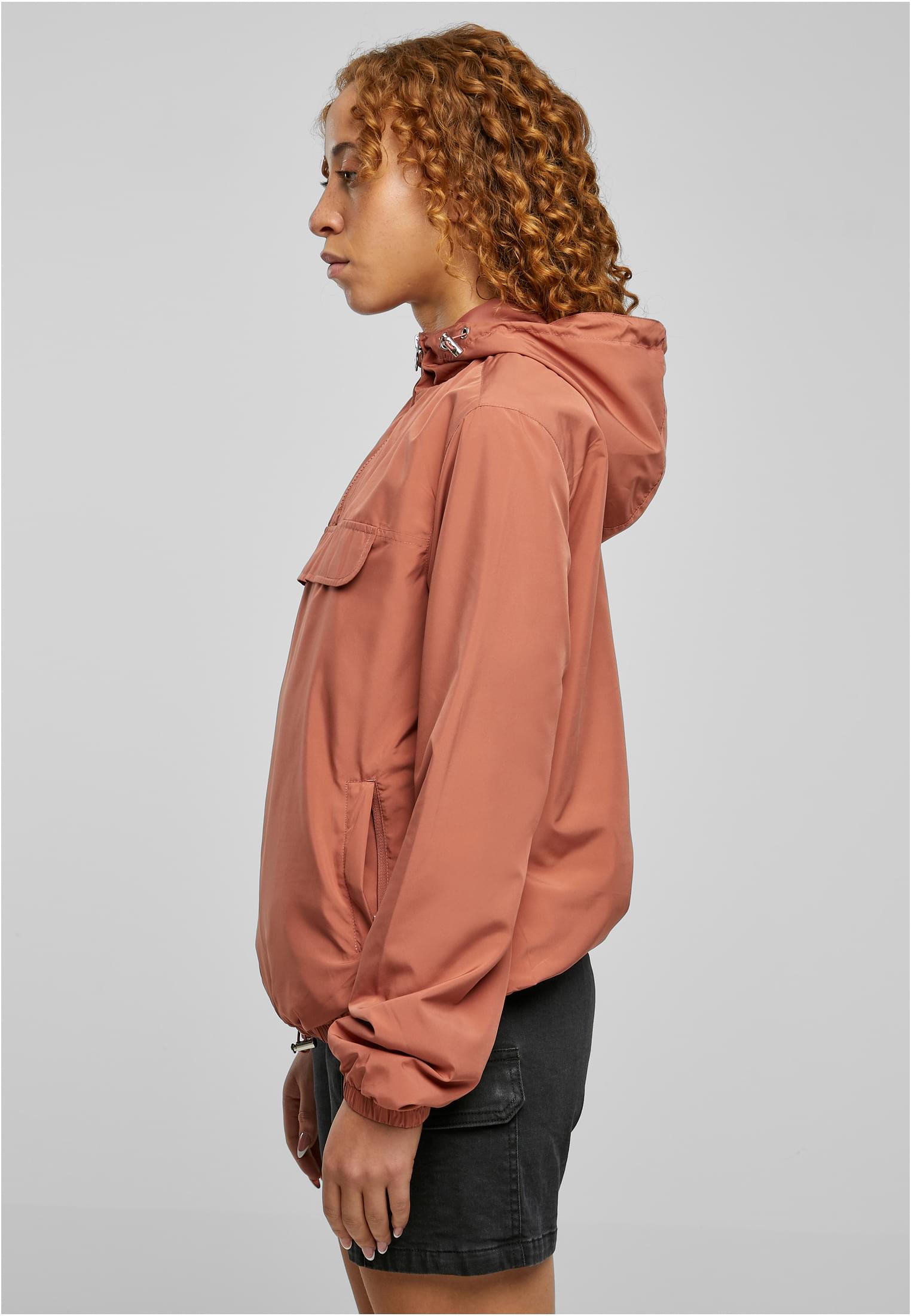 Ladies Basic Pull Over Jacket | terracotta