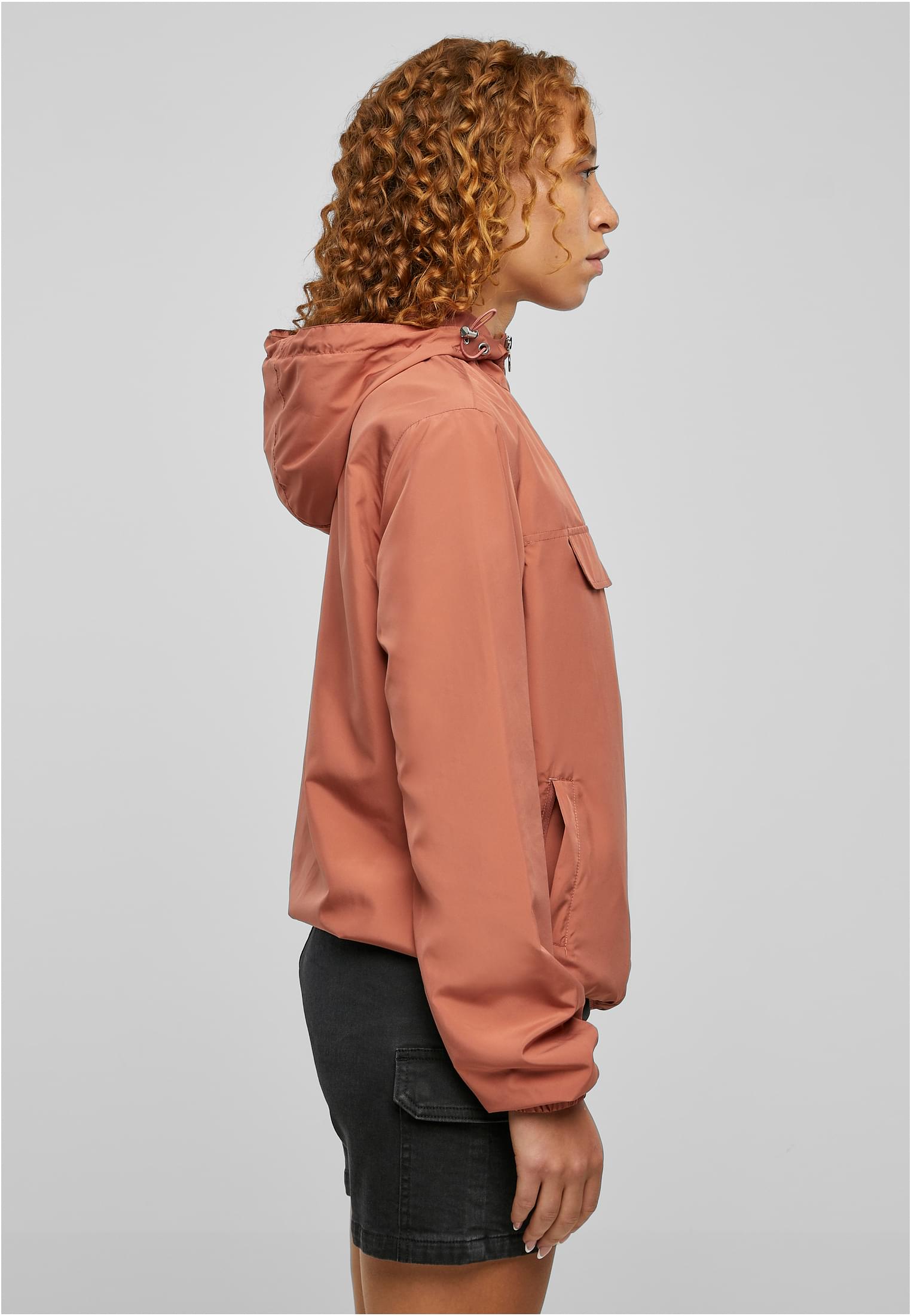 Ladies Basic Pull Over Jacket | terracotta