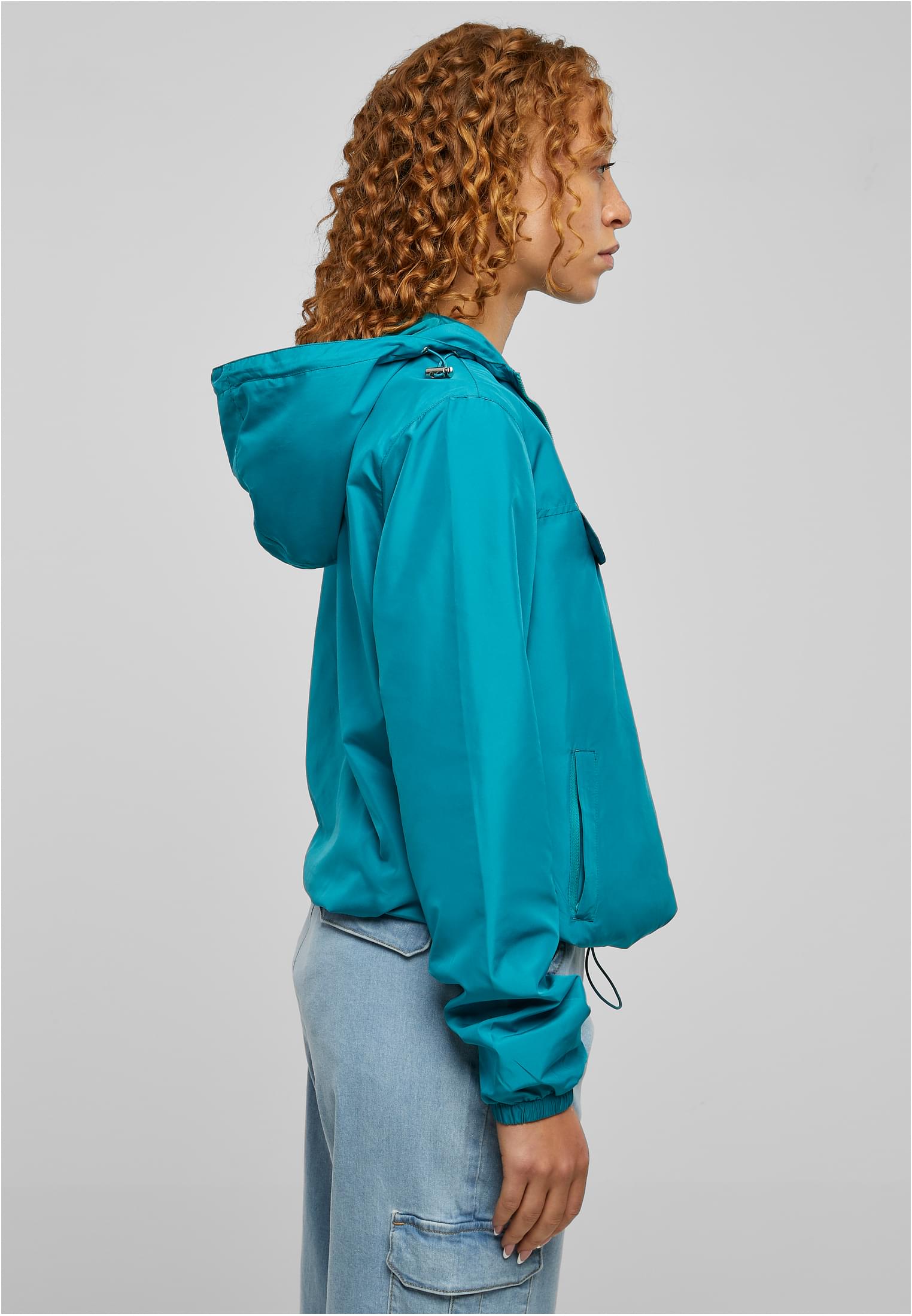 Ladies Basic Pull Over Jacket | watergreen