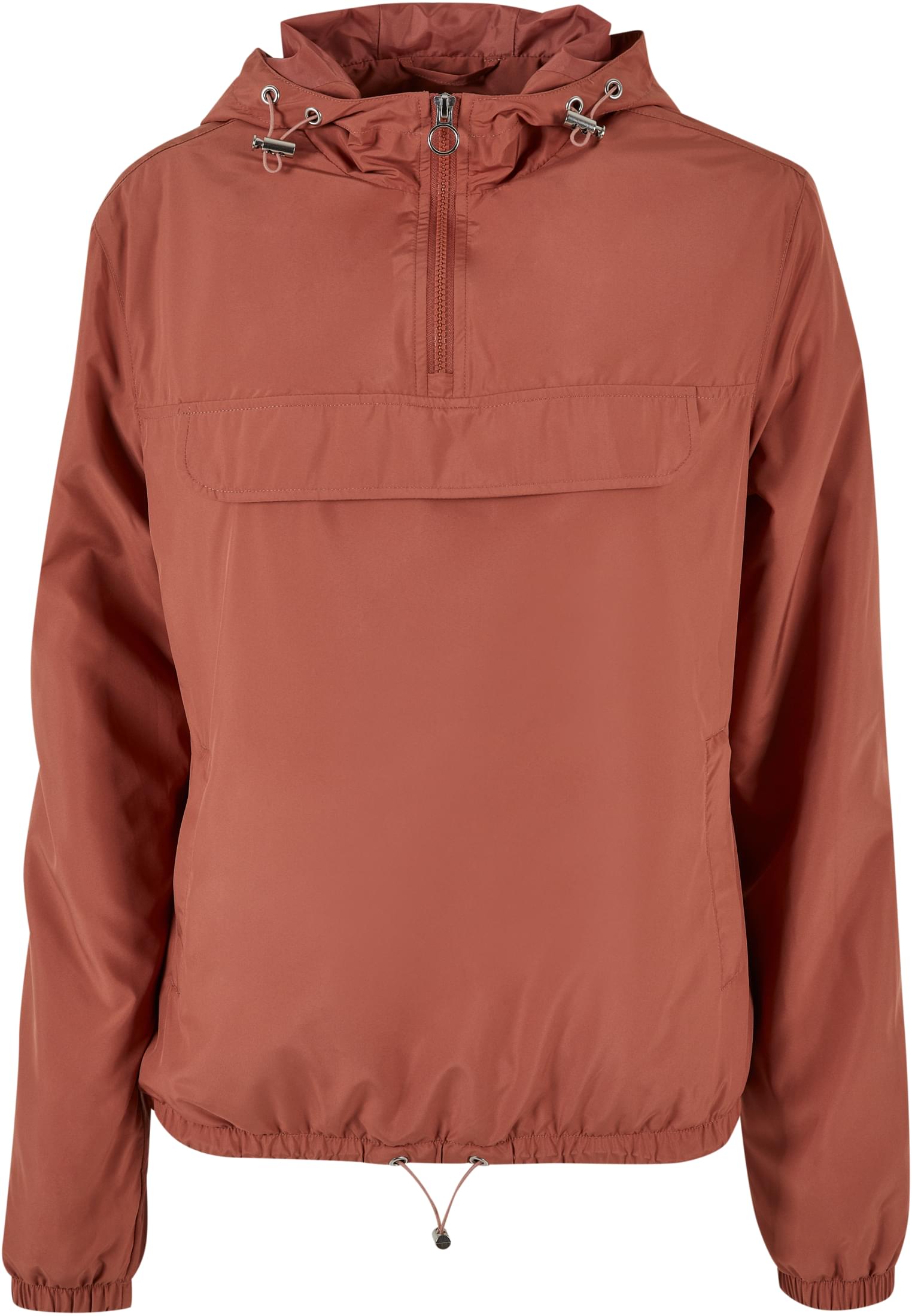 Ladies Basic Pull Over Jacket | terracotta