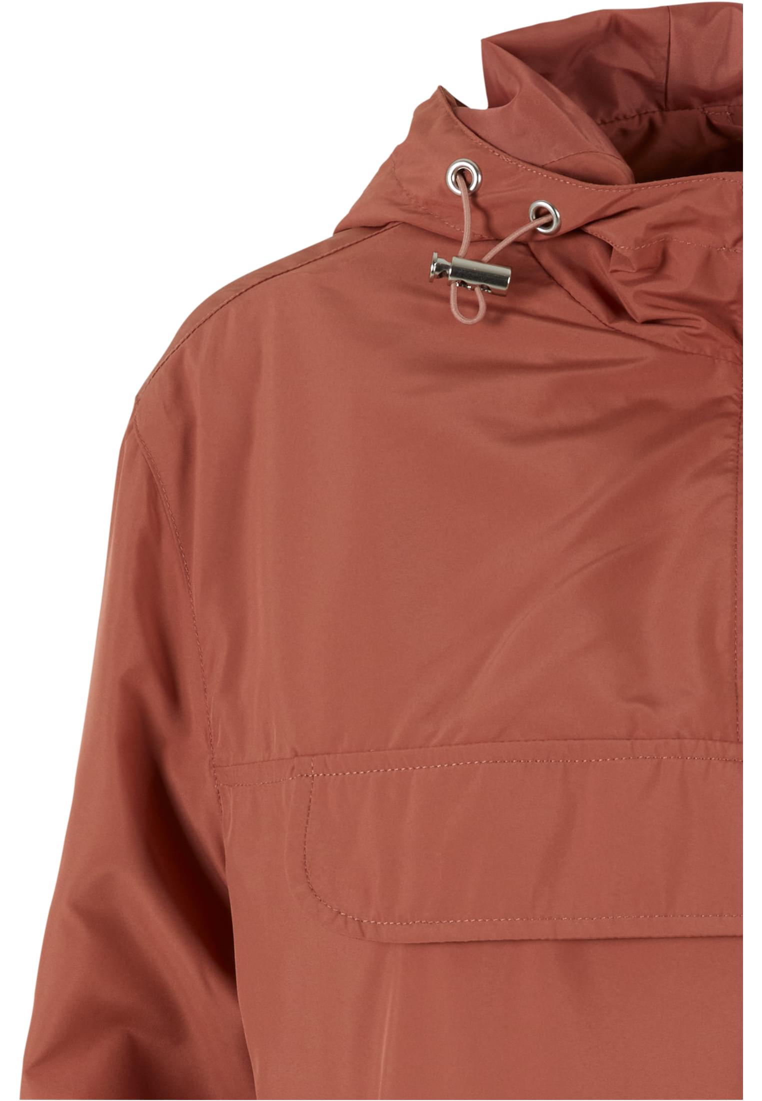 Ladies Basic Pull Over Jacket | terracotta