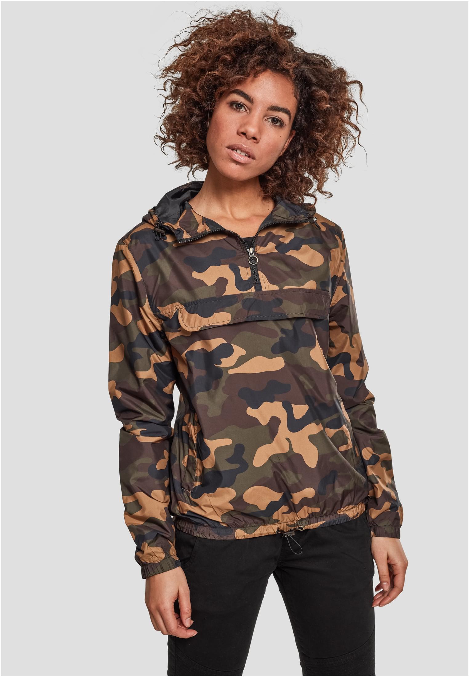 Ladies Camo Pull Over Jacket | woodcamo