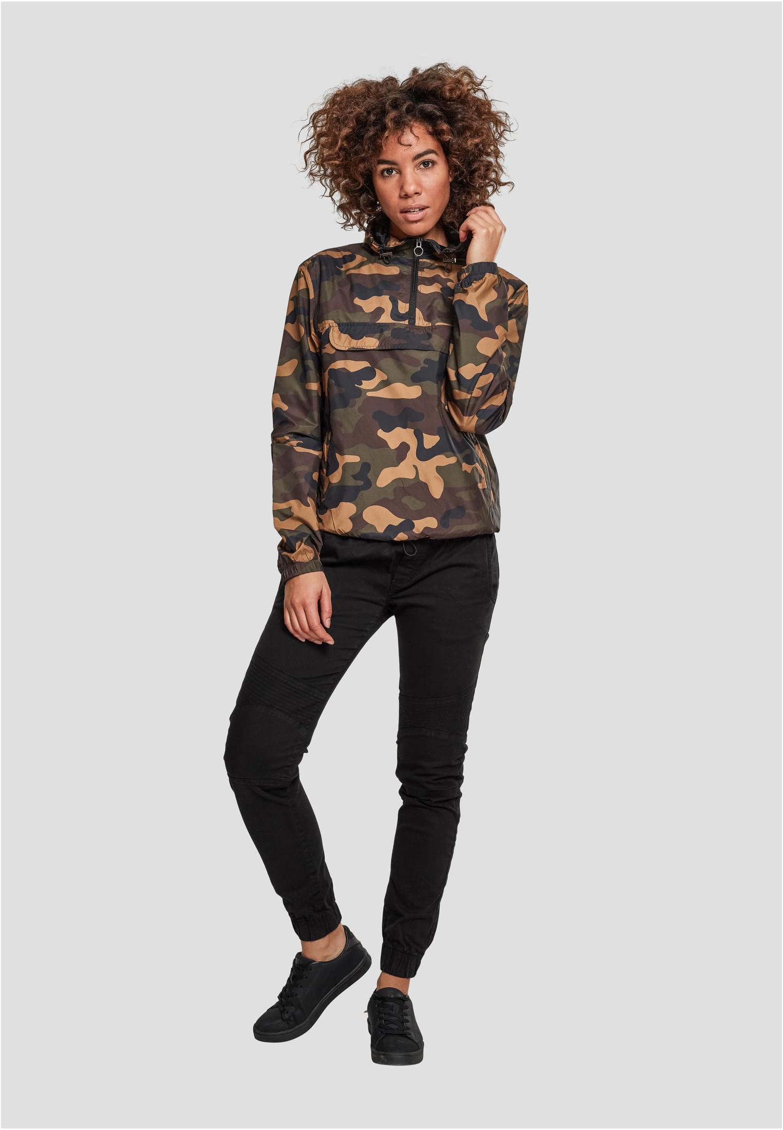 Ladies Camo Pull Over Jacket | woodcamo