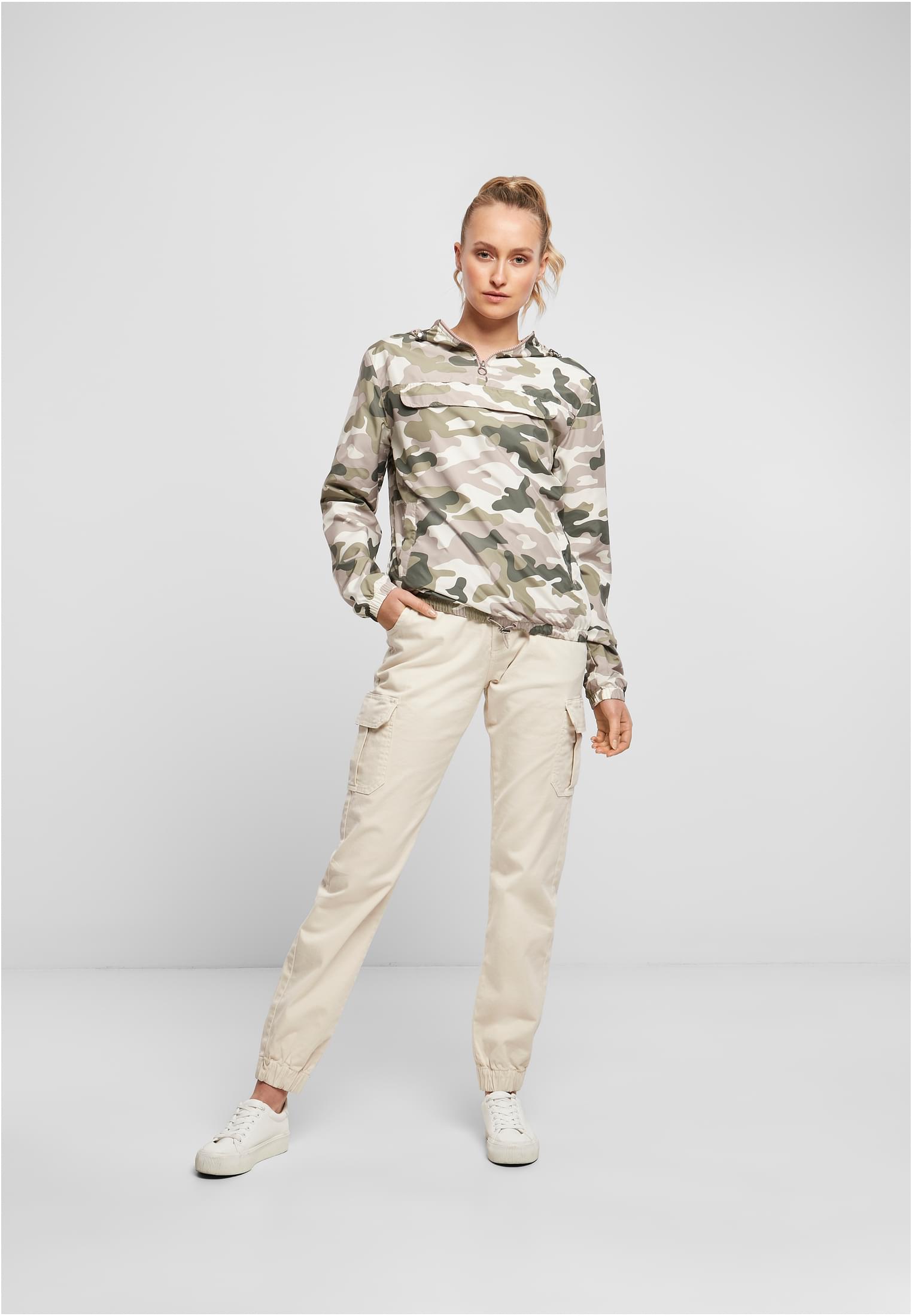 Ladies Camo Pull Over Jacket | duskrose camo