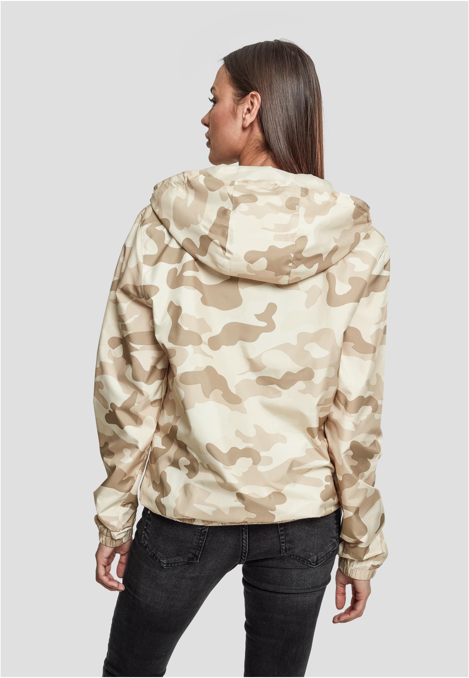 Ladies Camo Pull Over Jacket | sand camo