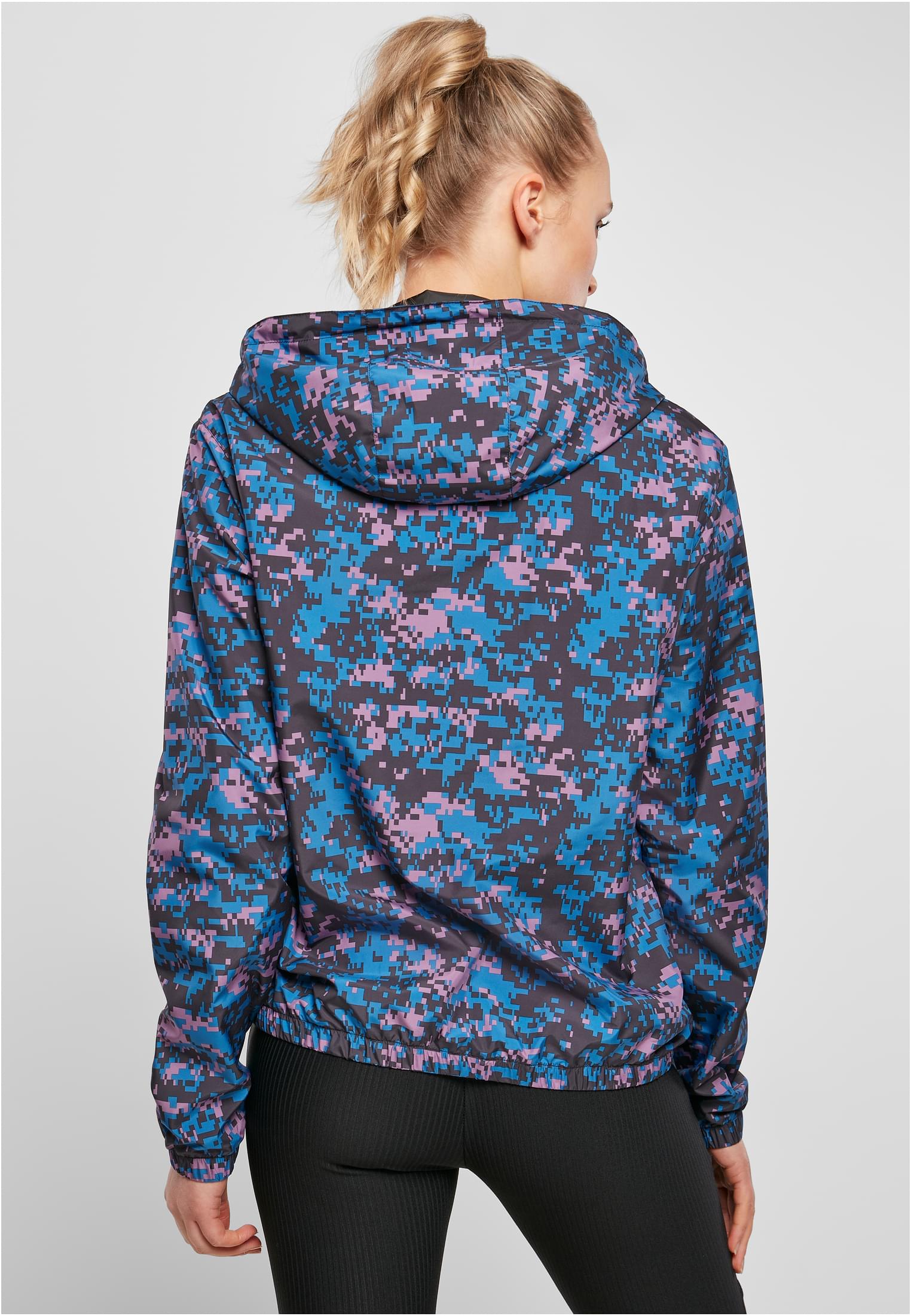 Ladies Camo Pull Over Jacket | digital duskviolet camo