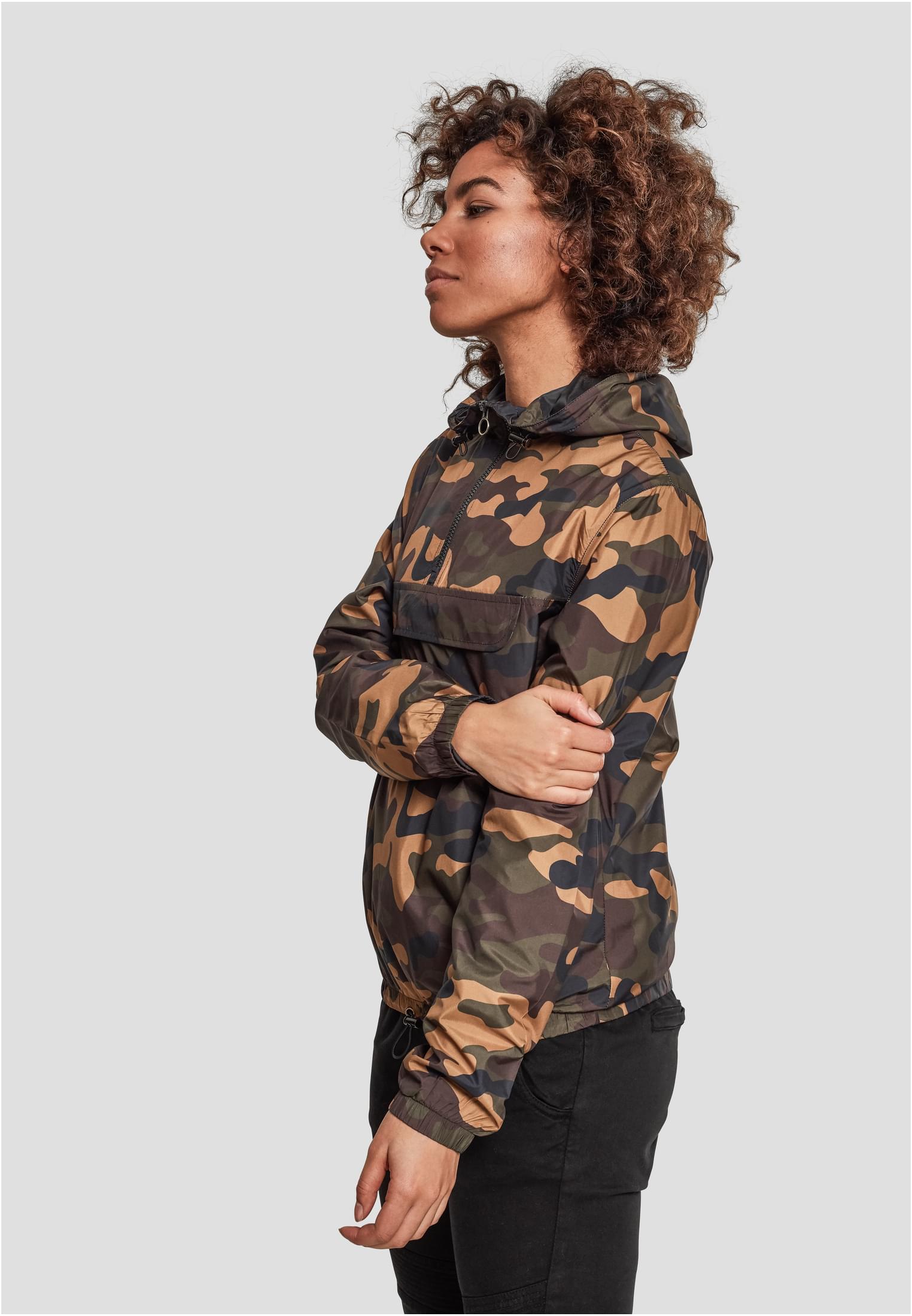 Ladies Camo Pull Over Jacket | woodcamo