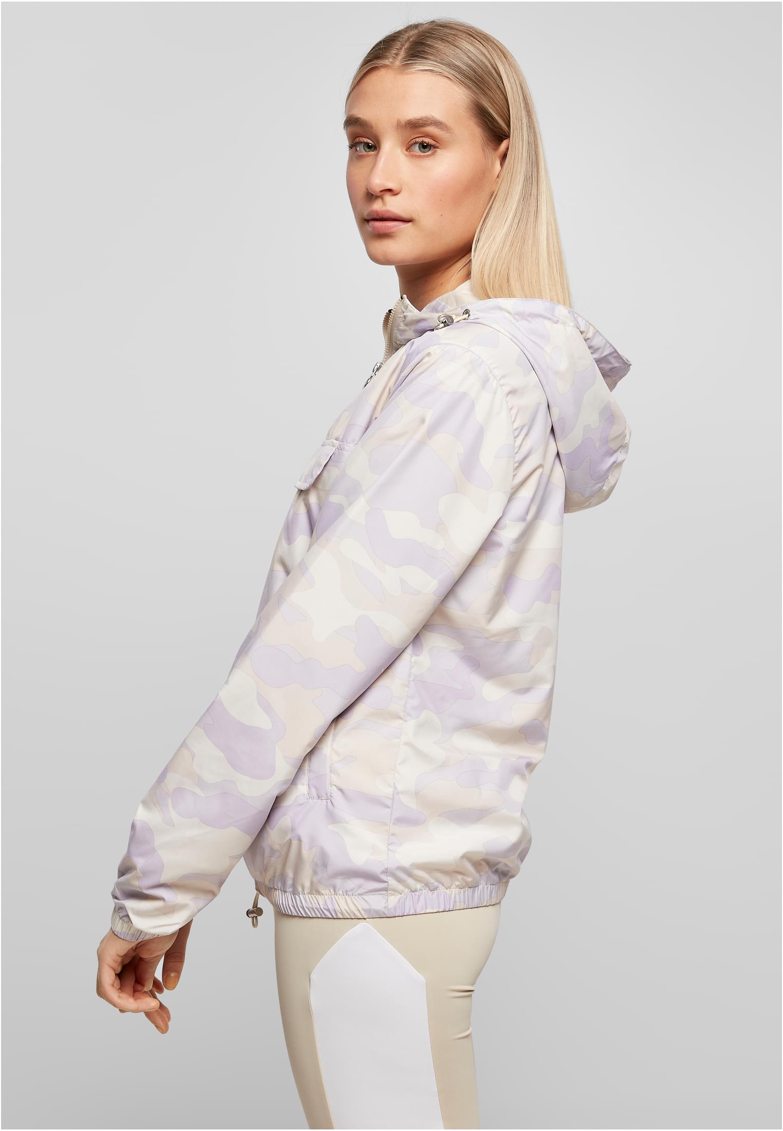 Ladies Camo Pull Over Jacket | lilaccamo