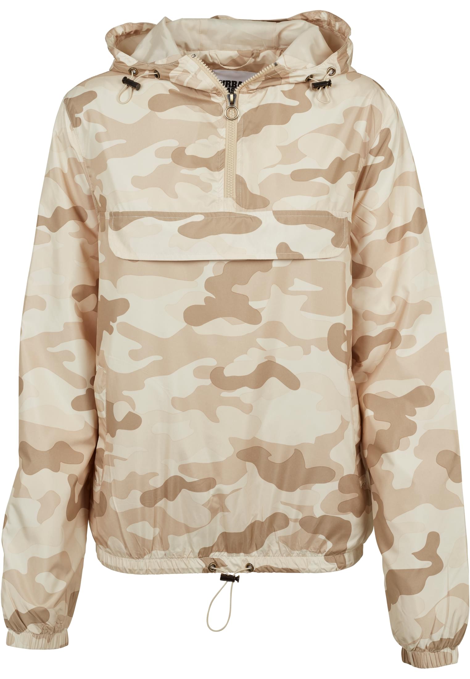 Ladies Camo Pull Over Jacket | sand camo