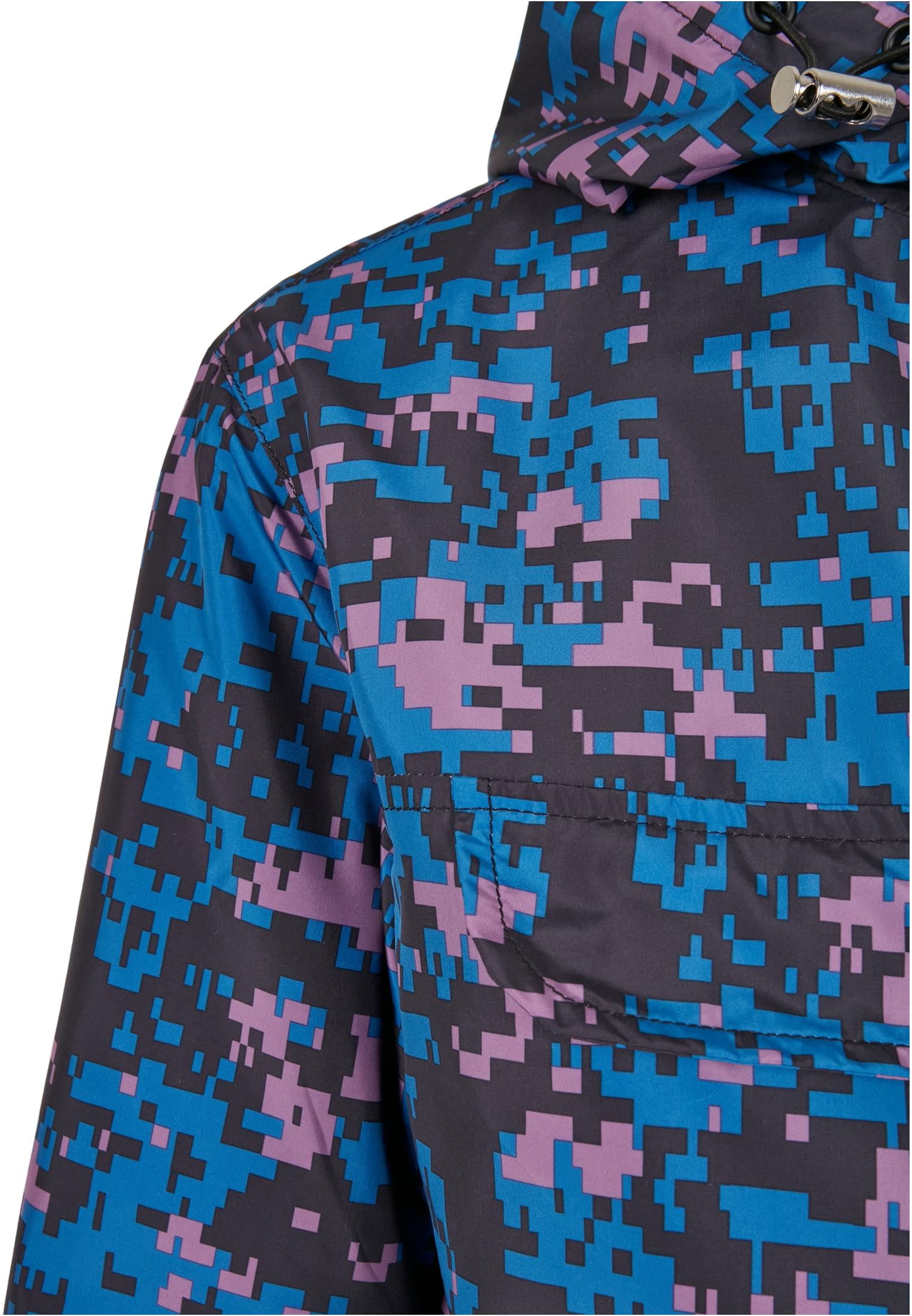 Ladies Camo Pull Over Jacket | digital duskviolet camo