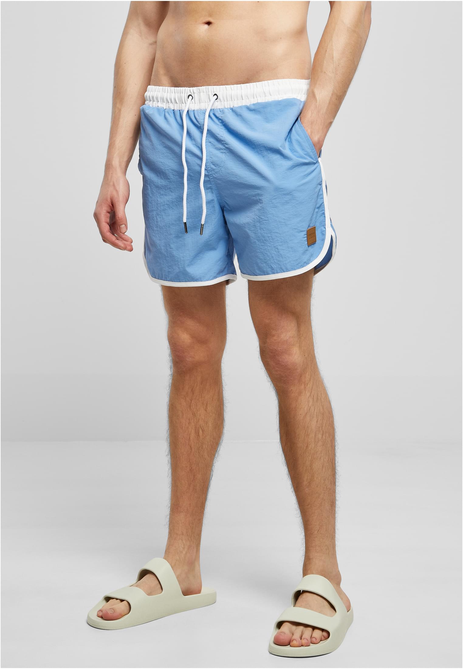 Retro Swimshorts | white/horizonblue