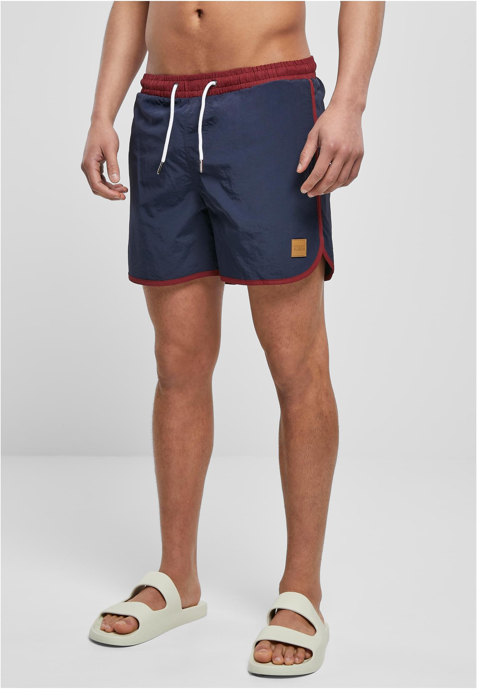 Retro Swimshorts | burgundy/midnightnavy